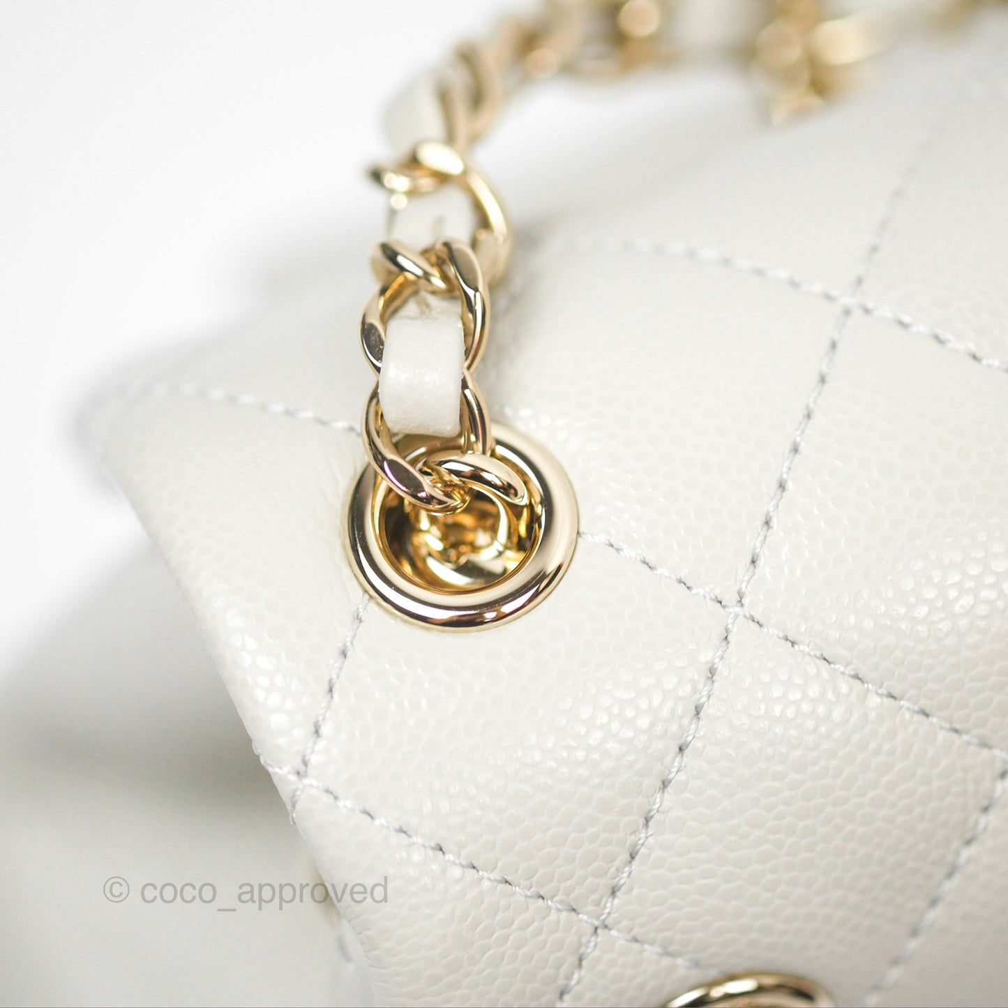 Chanel Small Duma Backpack Caviar Pale Grey Gold Hardware 23K