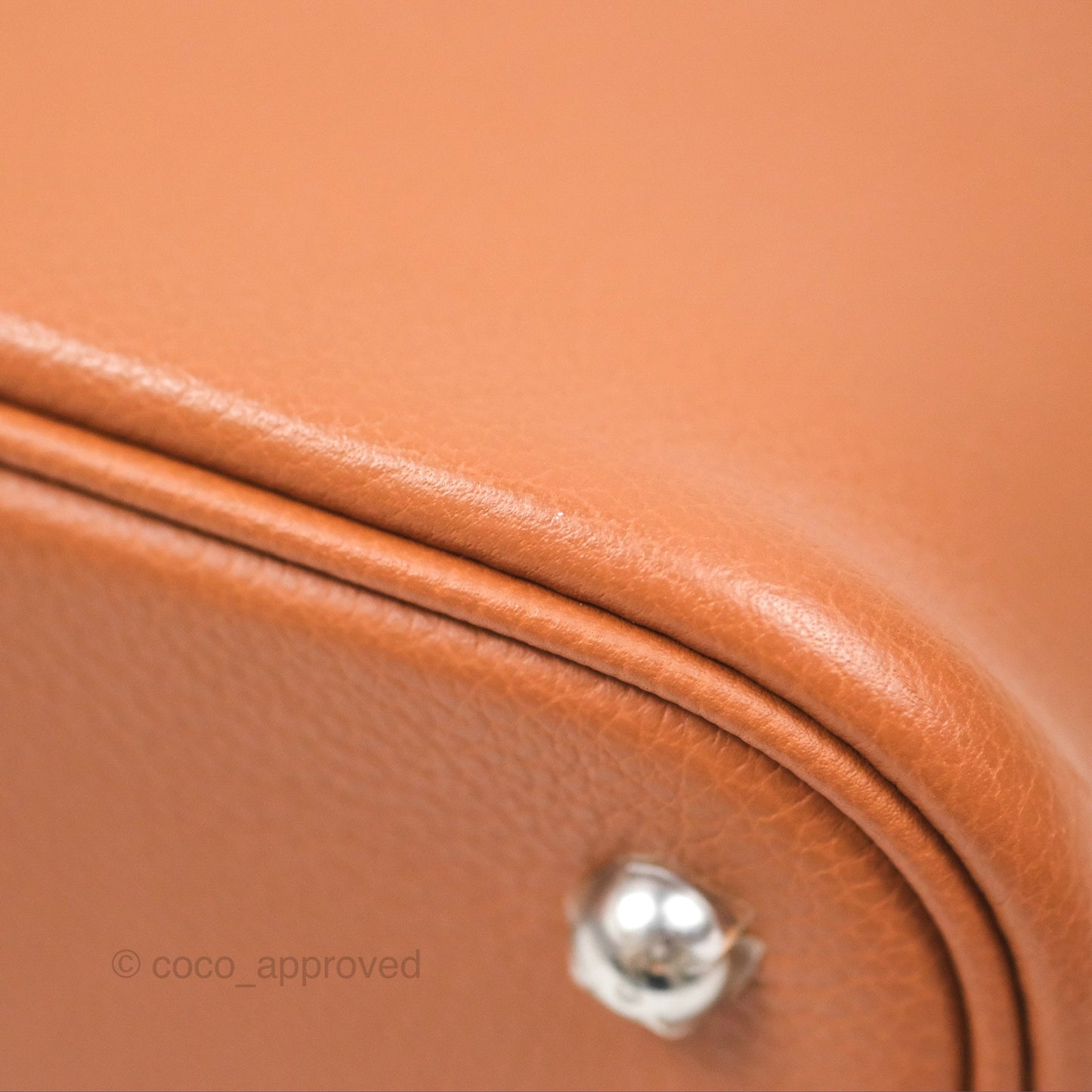 Hermès Bolide 1923 25 Gold 37 Evercolor Palladium Hardware