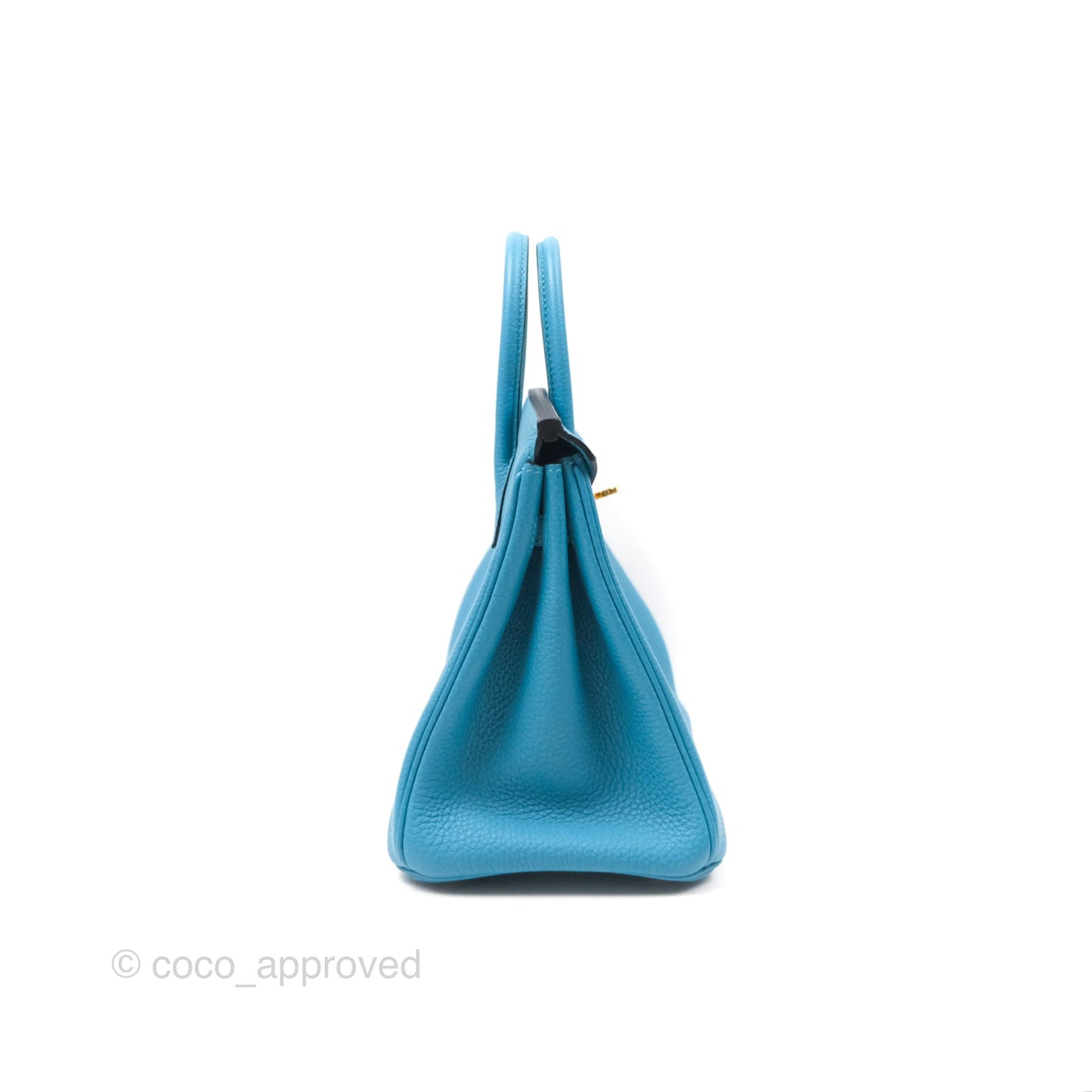 Hermès Birkin 25 Bleu Turquoise Togo Gold Hardware