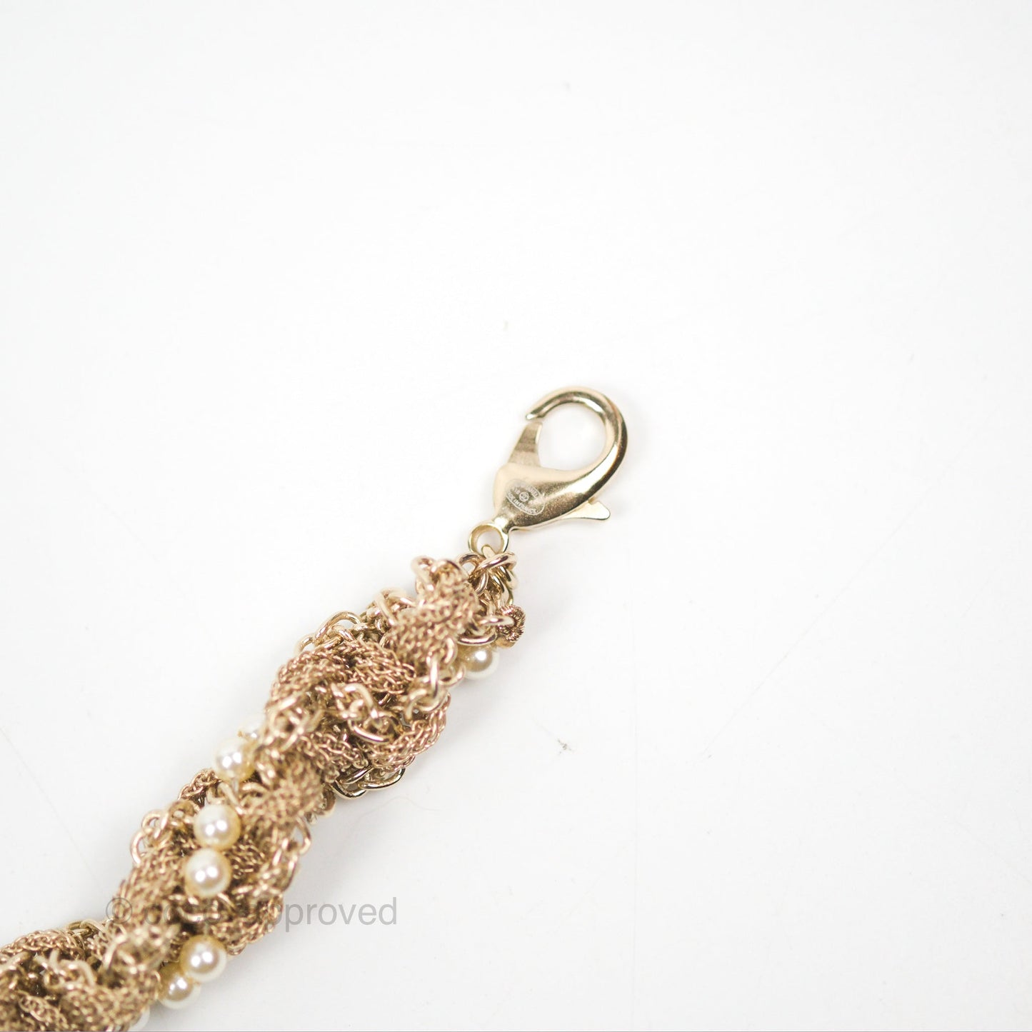 Chanel Long CC Necklace Gold Tone 18A