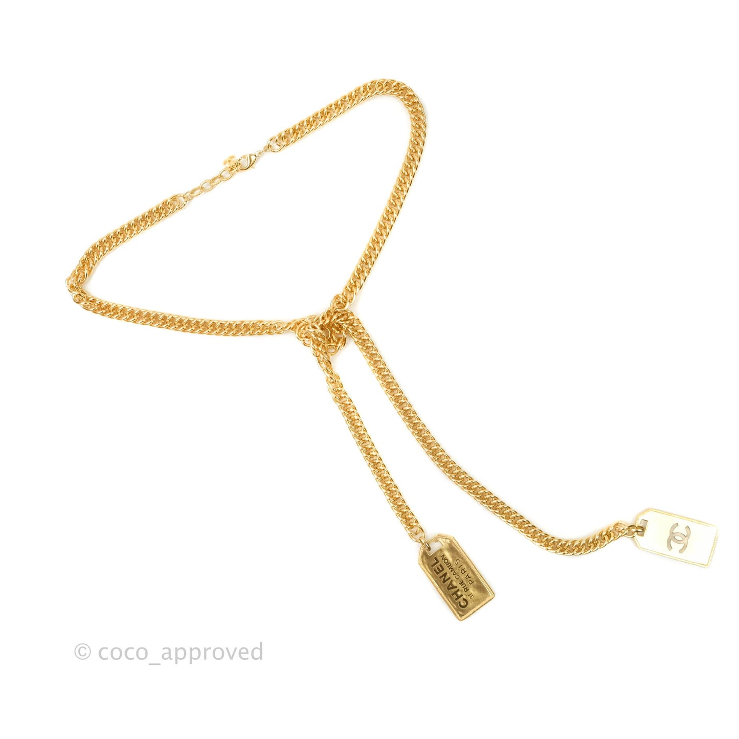 Chanel  Charm Necklace Gold Tone