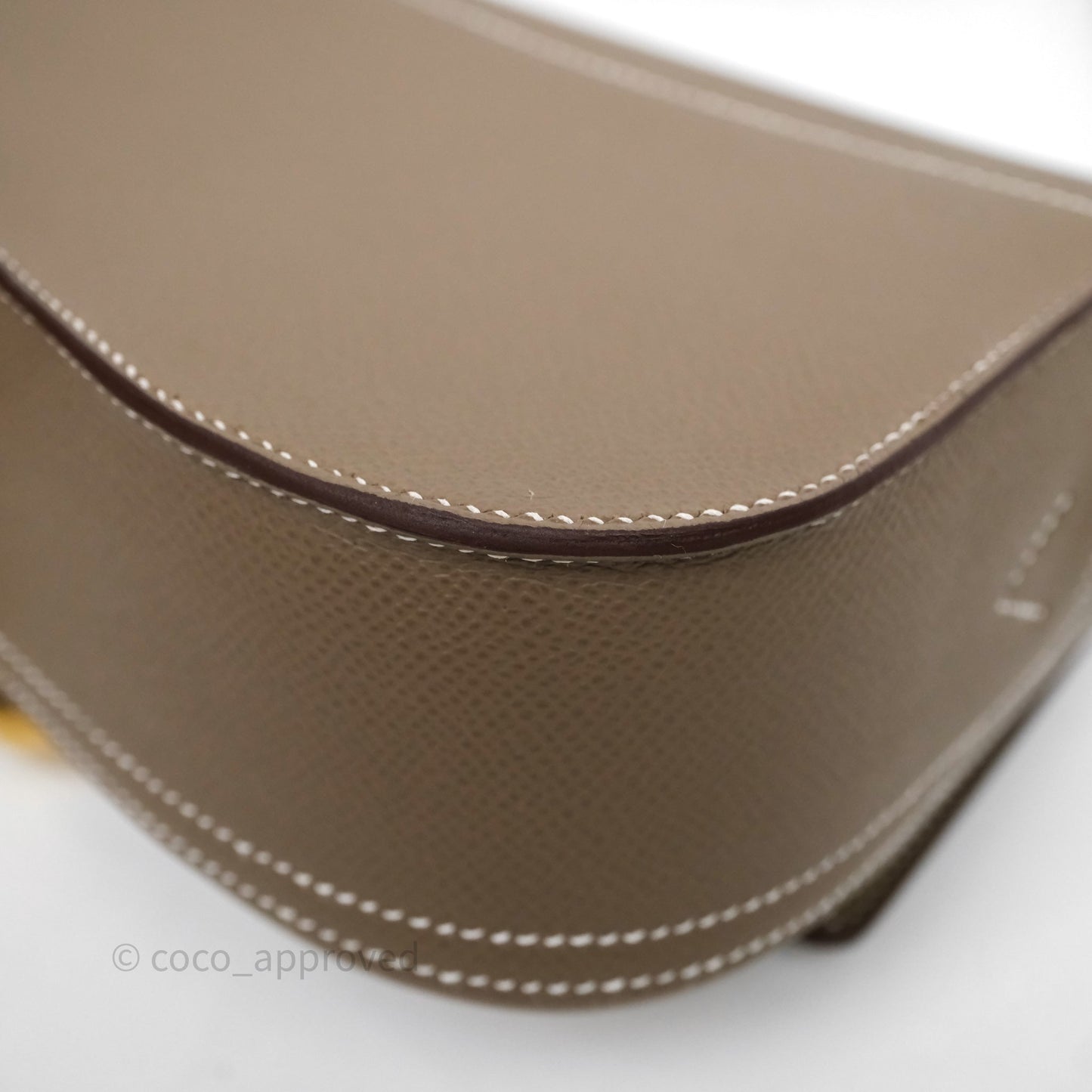 Hermès Della Cavalleria Elan Bag Etoupe Gold Hardware