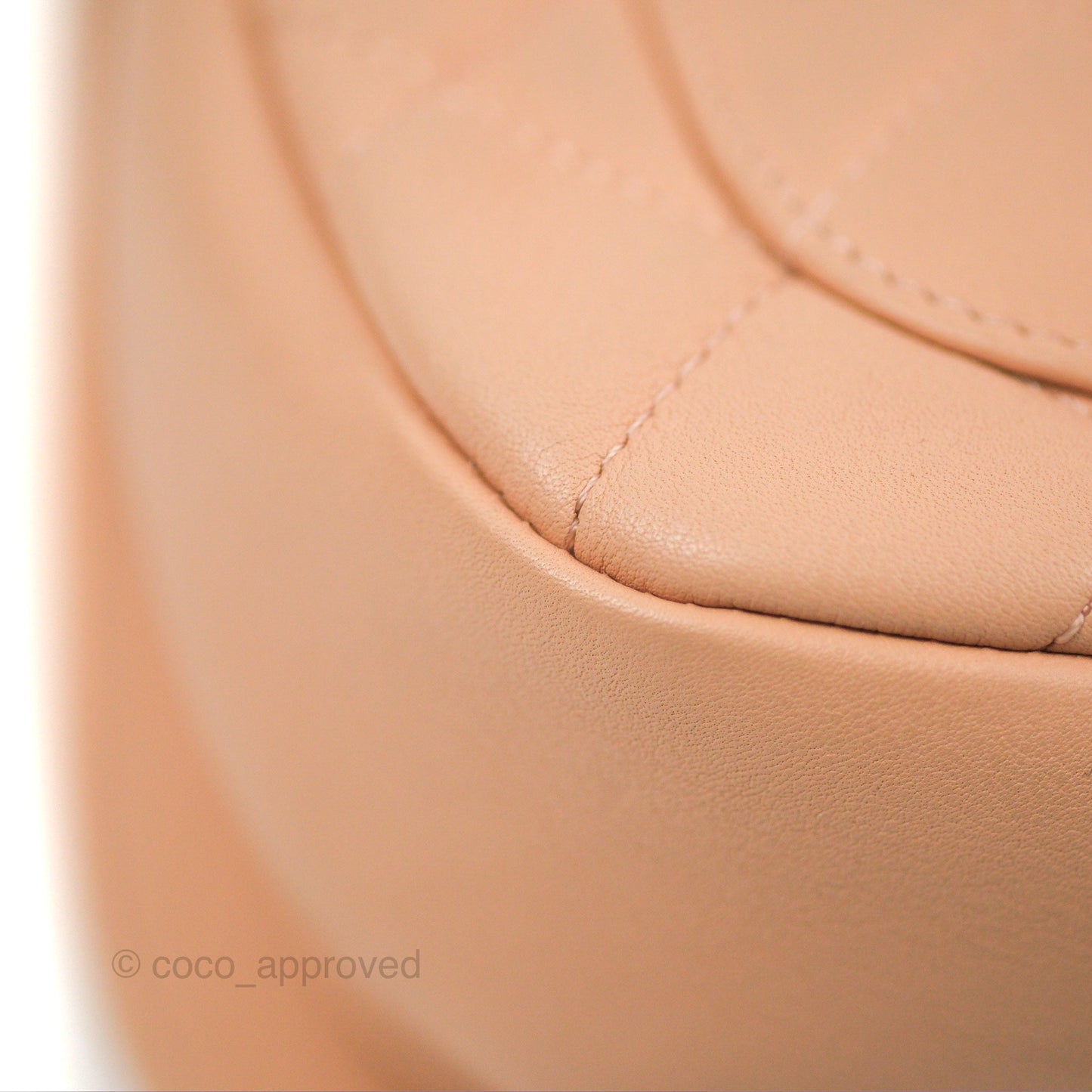 Chanel Messenger Bag Beige Pink Calfskin Aged Gold Hardware