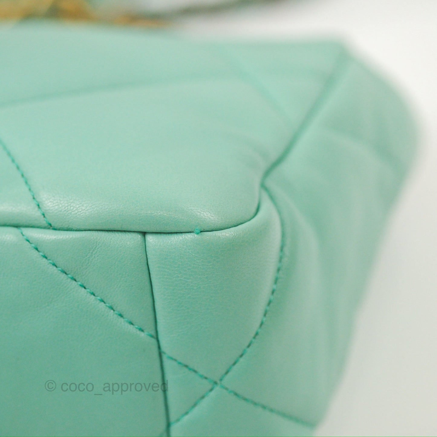 Chanel 19 Small Tiffany Blue Mixed Hardware