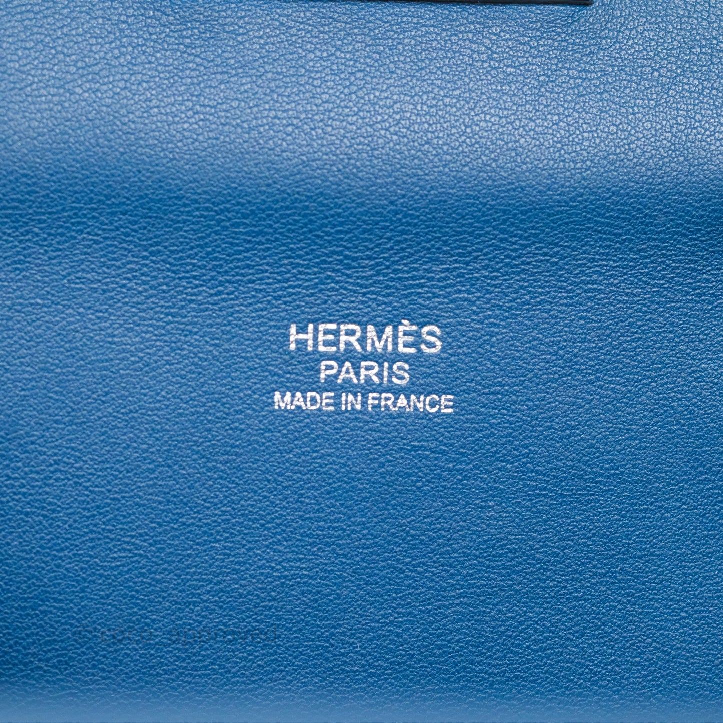 Hermès ToolBox 20 Bleu Cobalt 7C Evercolor Palladium Hardware