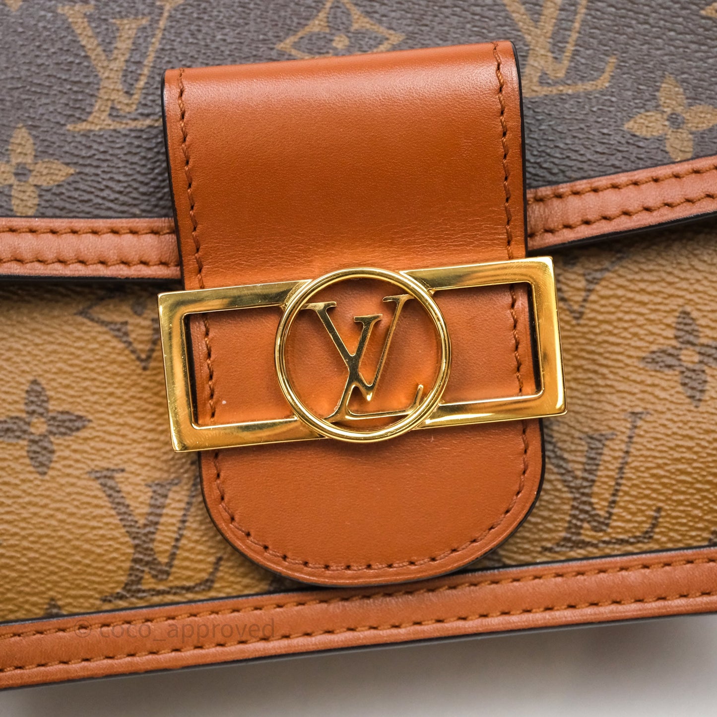 Louis Vuitton Mini Dauphine Monogram Tan Calfskin