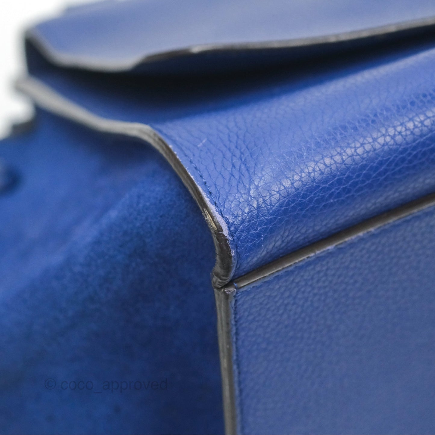 Celine Small Sleek Trapeze Blue Calfskin