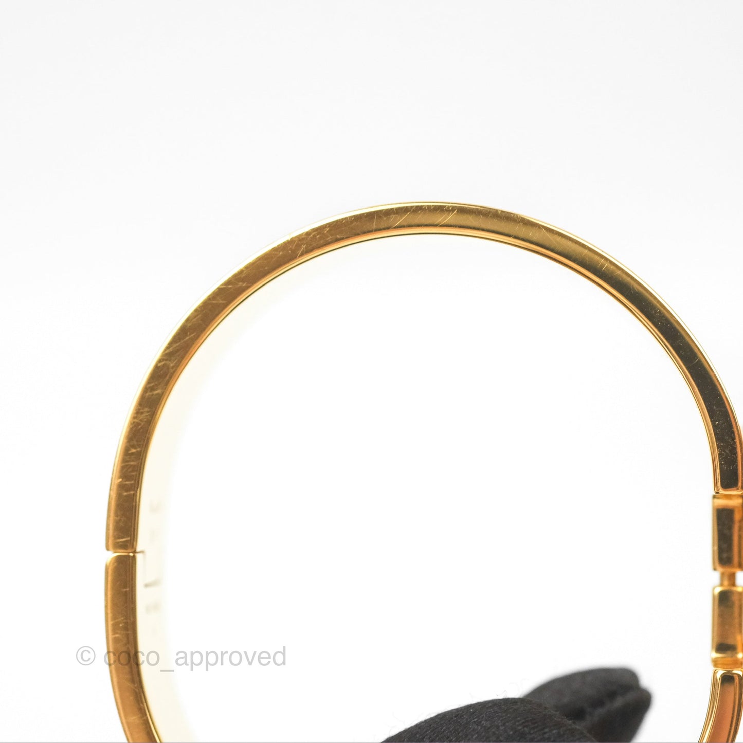 Hermès Clic Clac H Bracelet Orange Fruité Rose Gold PM
