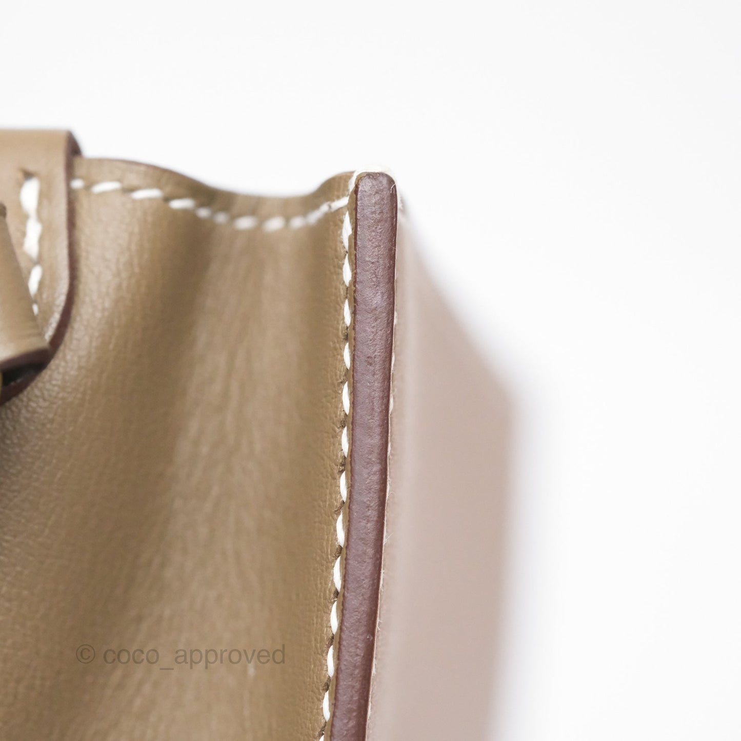 Hermès Roulis Mini 18 Etoupe 18 Swift Gold Hardware