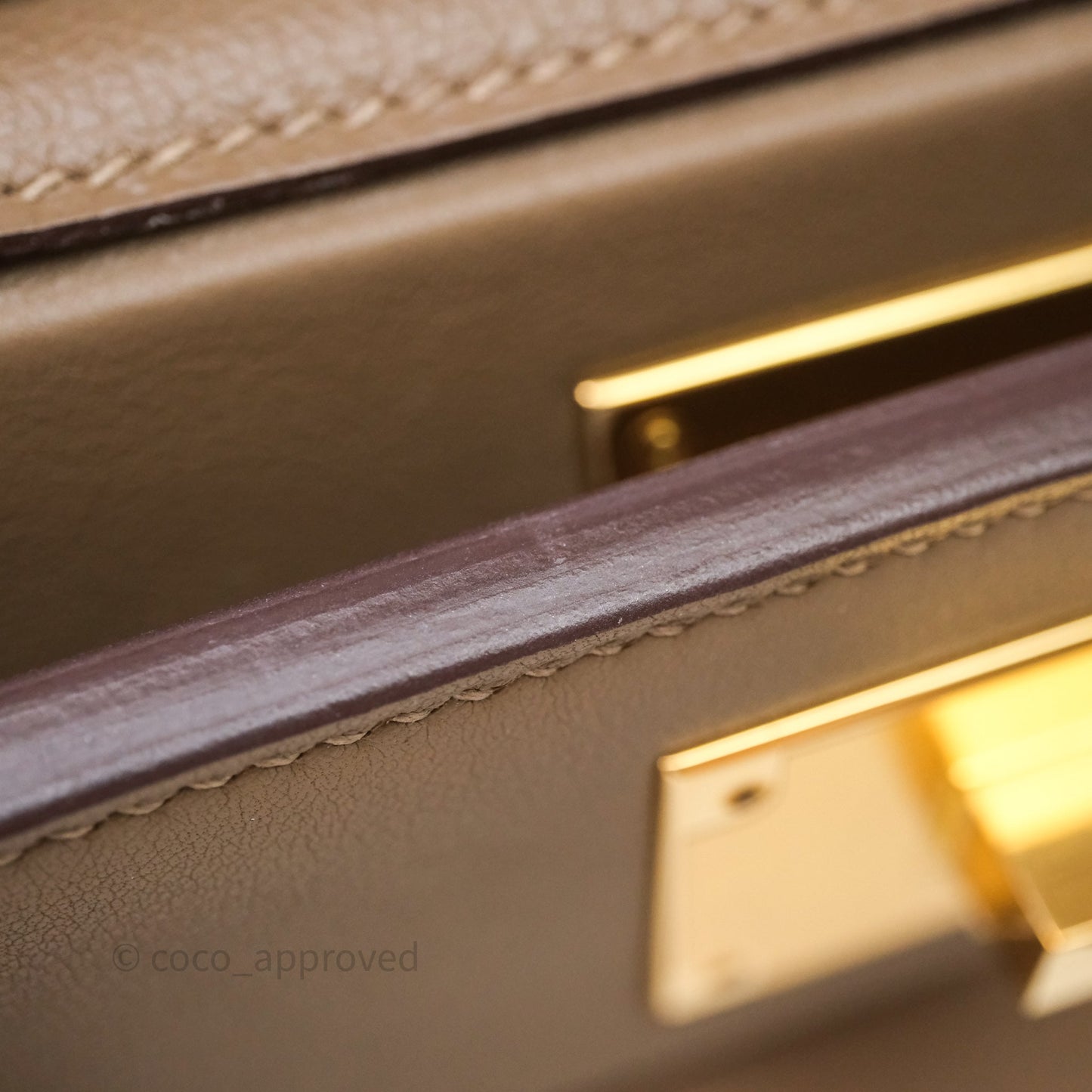 Hermès 24/24 21 Mini Etoupe 18 Evercolor/Swift Gold Hardware