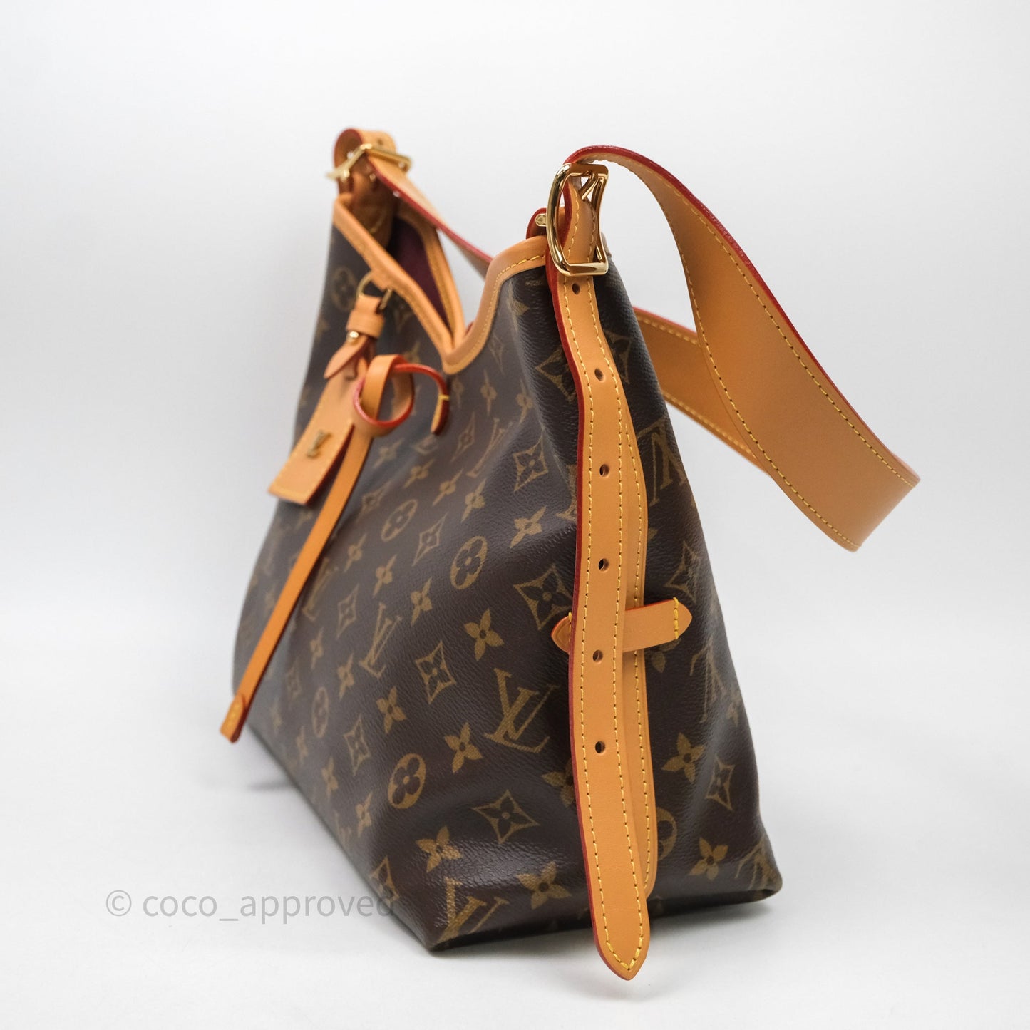 Louis Vuitton Carry All PM Shoulder Bag Monogram Canvas
