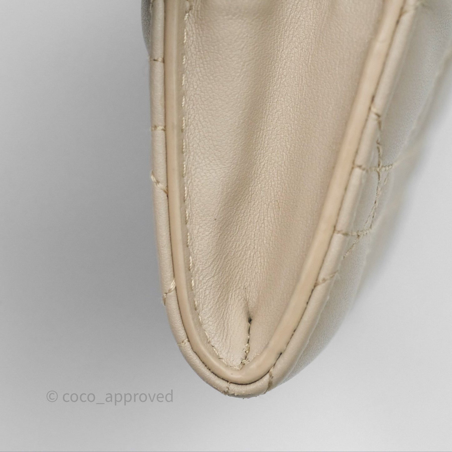 Christian Dior My Dior Glycine Wallet Powder Beige Cannage Lambskin
