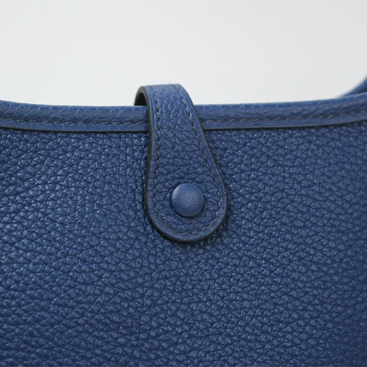 Hermès Mini Evelyne 16 Bleu Saphir Taurillon Maurice Sangle Flipperball Palladium Hardware
