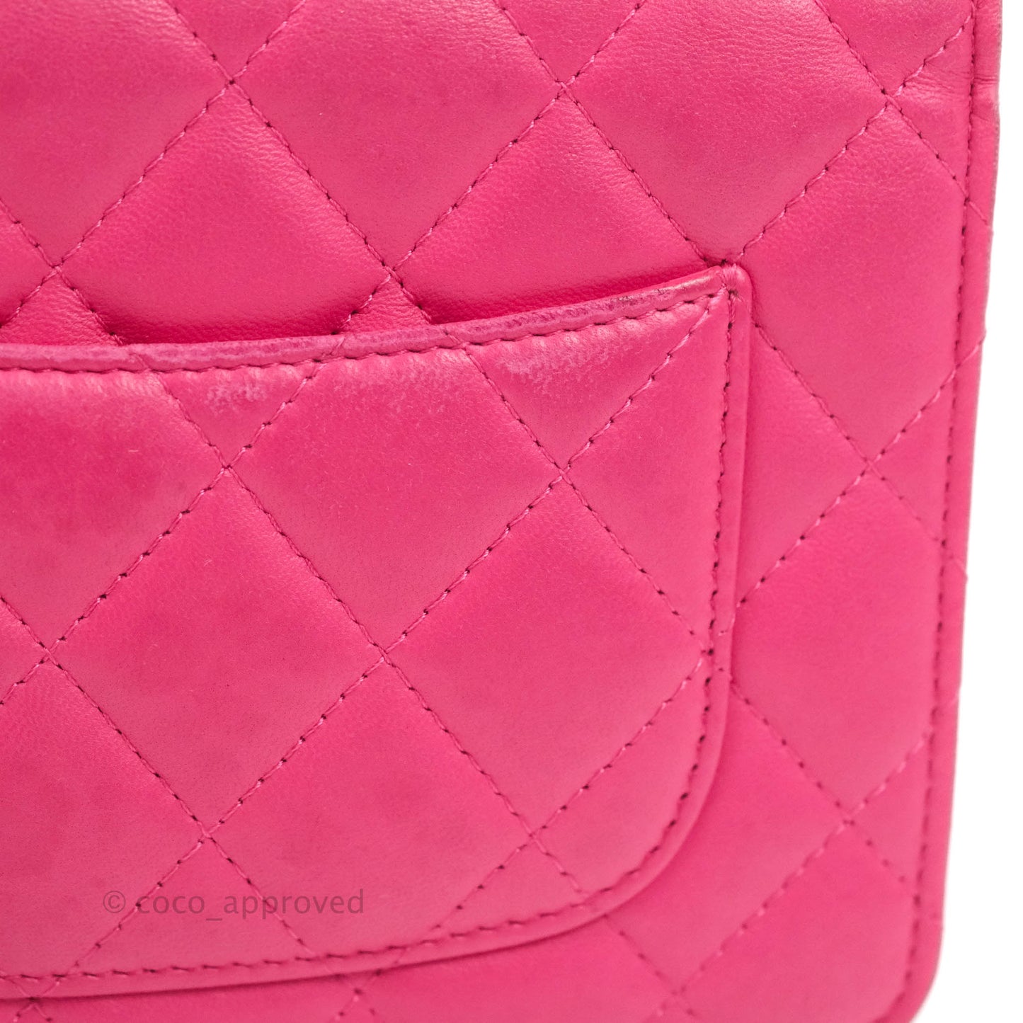 Chanel Quilted Wallet on Chain WOC Pink Lambskin Gold Hardware