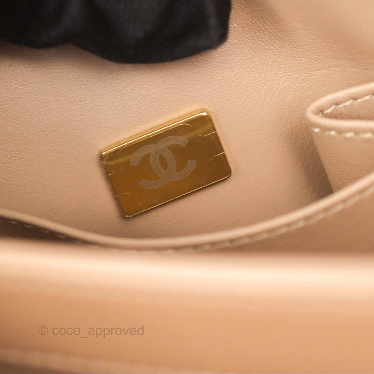 Chanel Trendy CC Small Beige Lambskin Gold Hardware 22S