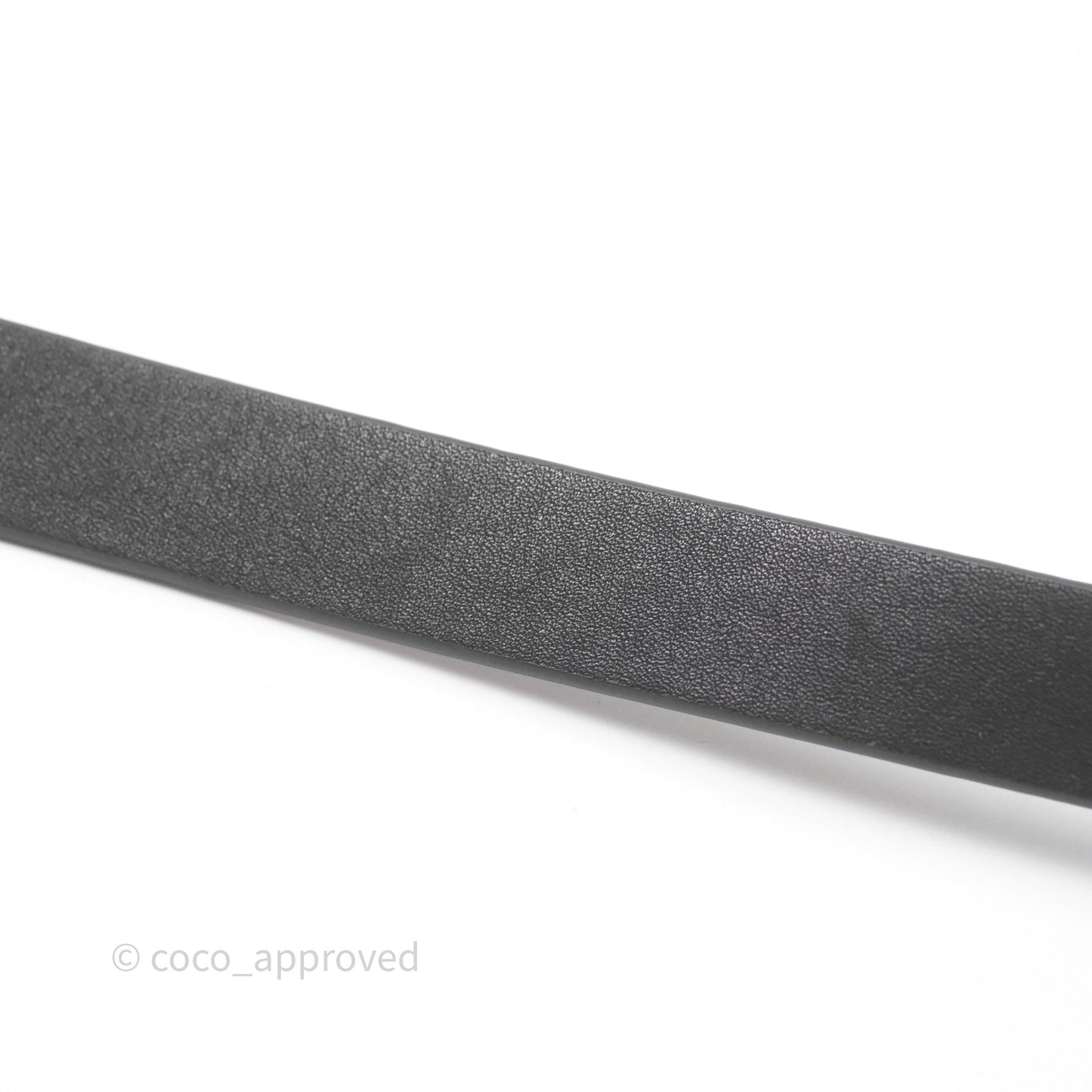 Chanel Crystal CC Belt Black Silver Hardware Size 75 20S