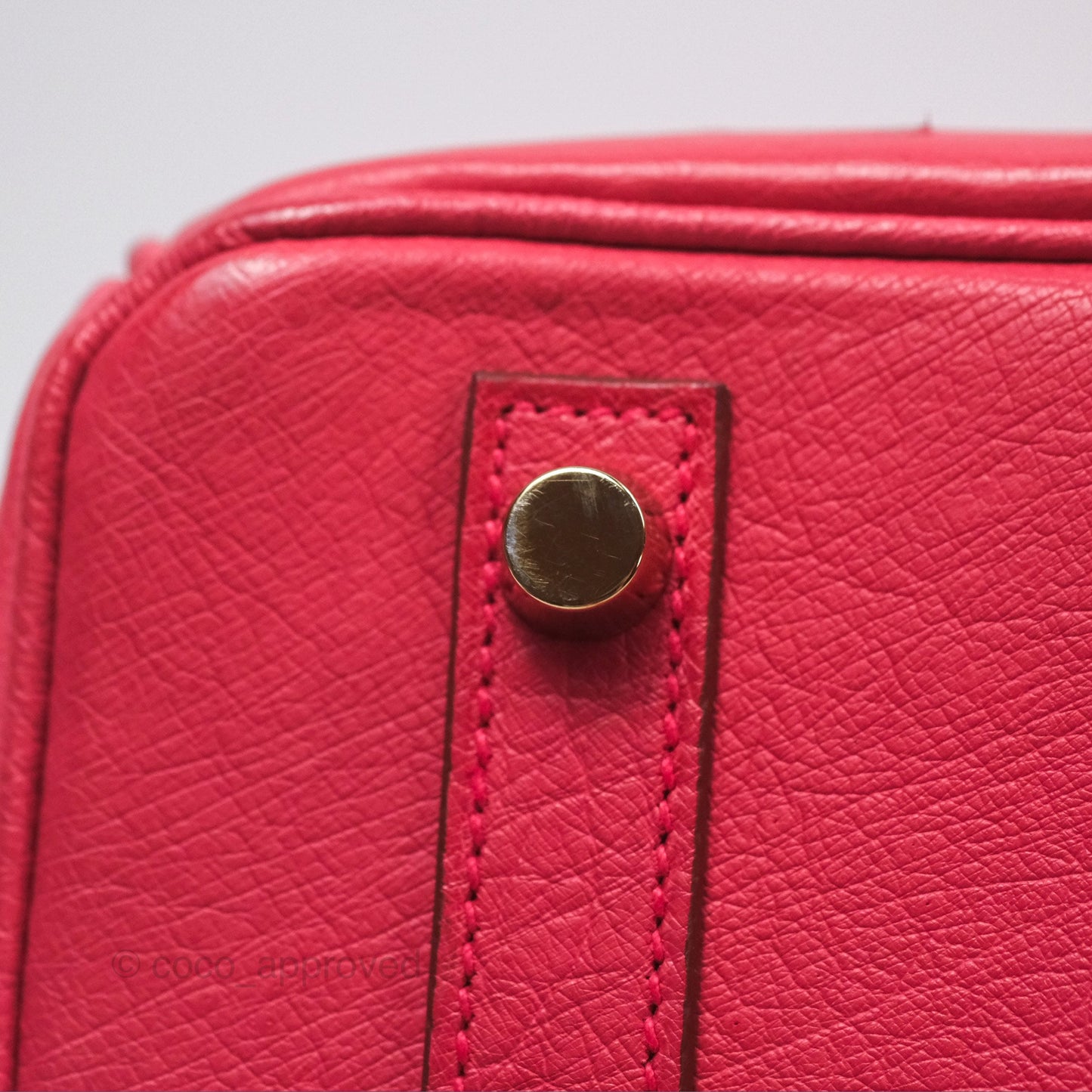 Hermès Birkin Retourne 30 Bougainvillea Ostrich Gold Hardware