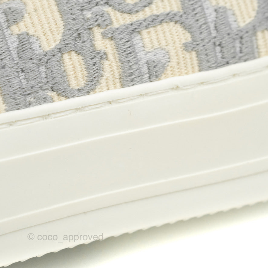 Christian Dior Walk'n' Dior Gray Dior Oblique Sneaker Size 35.5