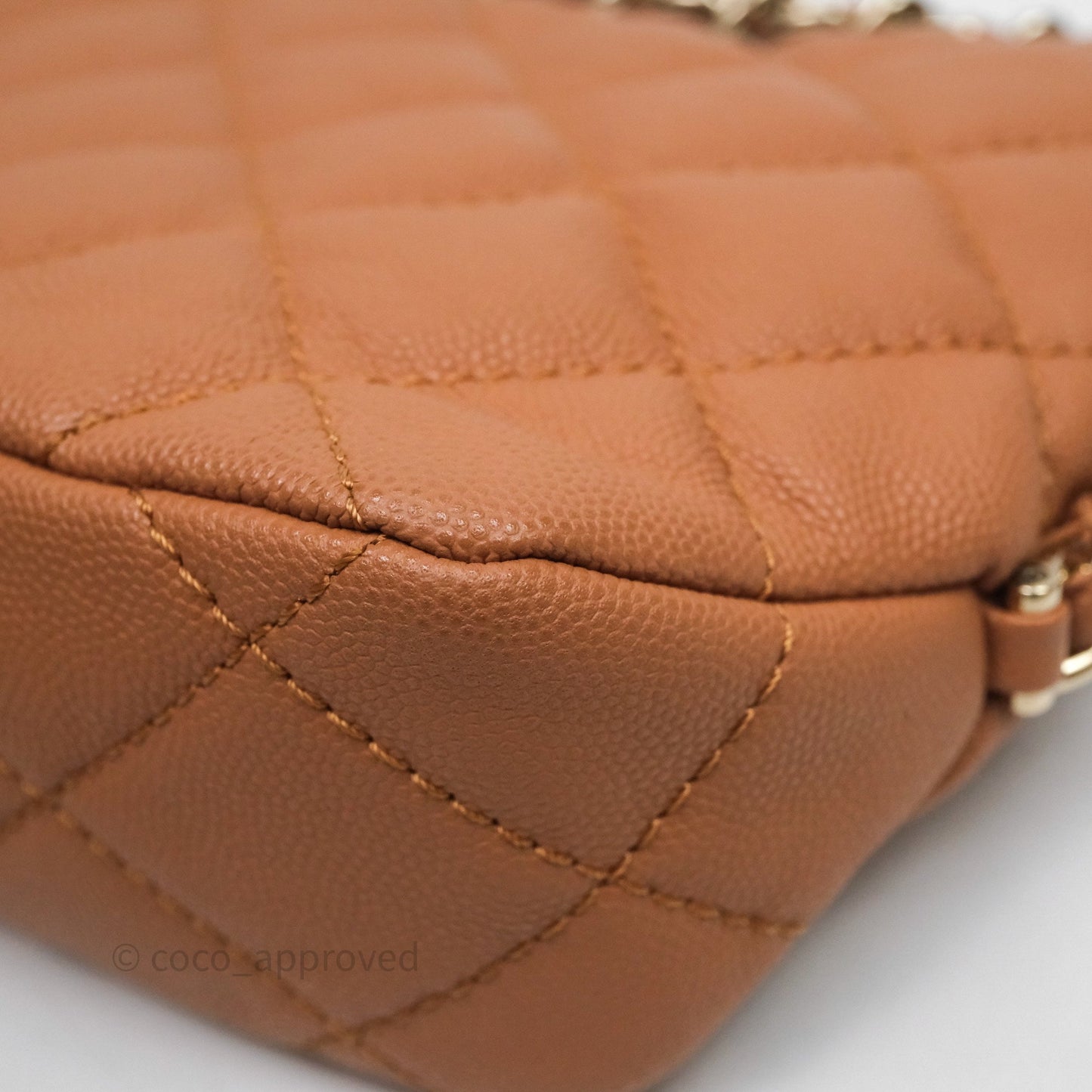 Chanel Small Hobo Shoulder Bag Caviar Beige Gold Hardware