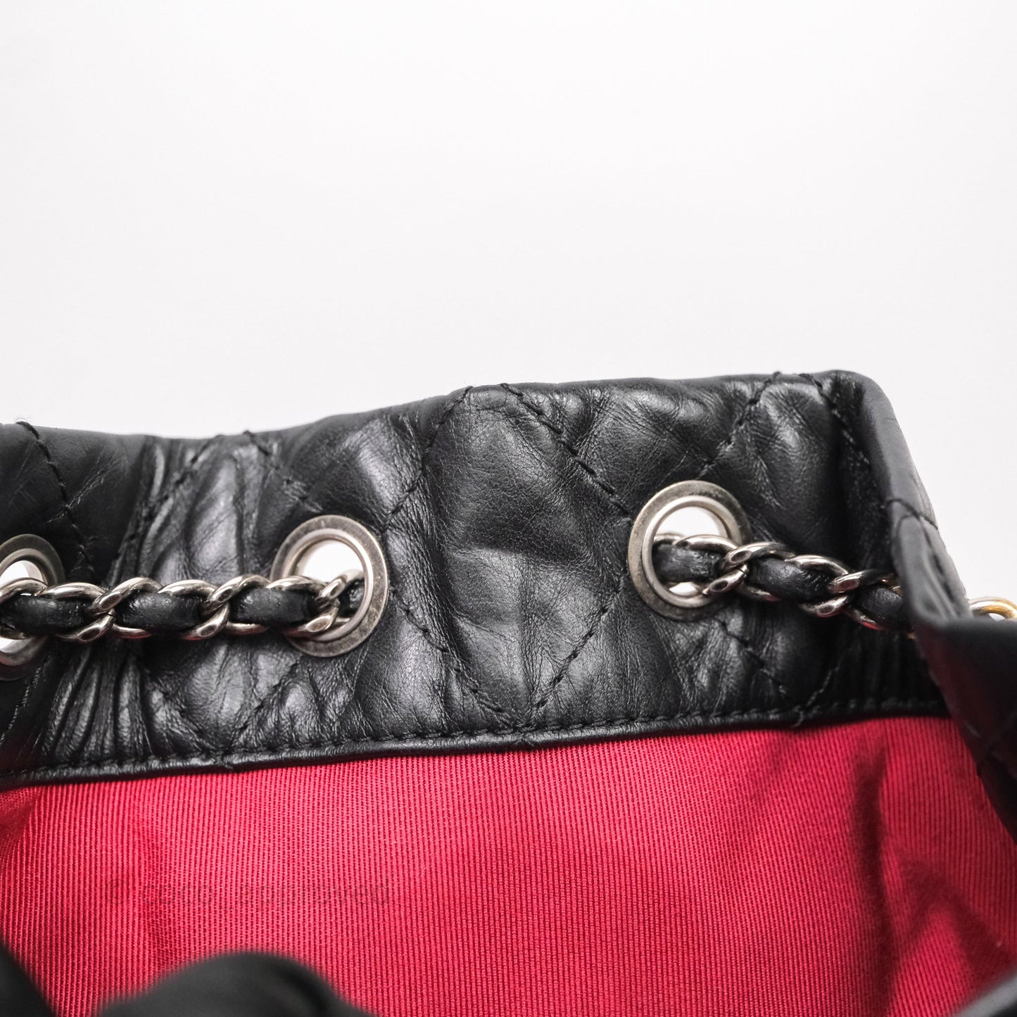 Chanel Small Gabrielle Backpack Black Aged Calfskin