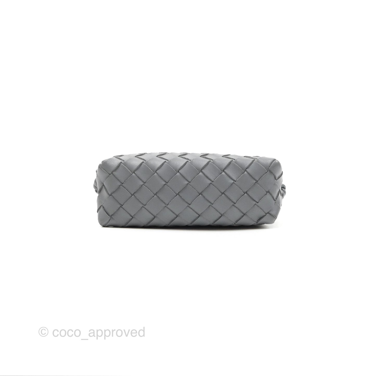 Bottega Veneta Mini Loop Camera Bag Intrecciato Lambskin Thunder