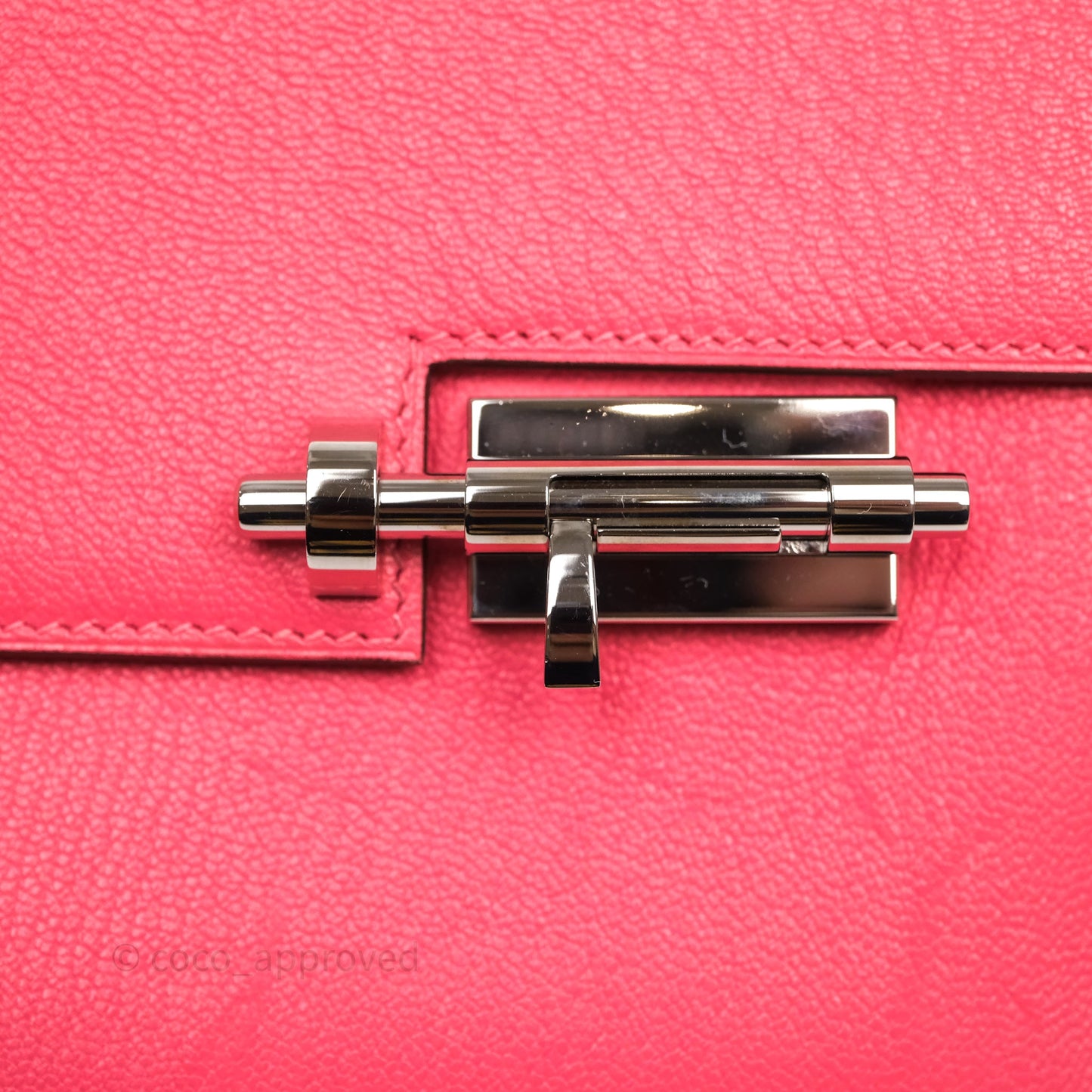 Hermès Mini Verrou Chaine Bag Rose Lipstick U5 Chevre Mysore Palladium Hardware