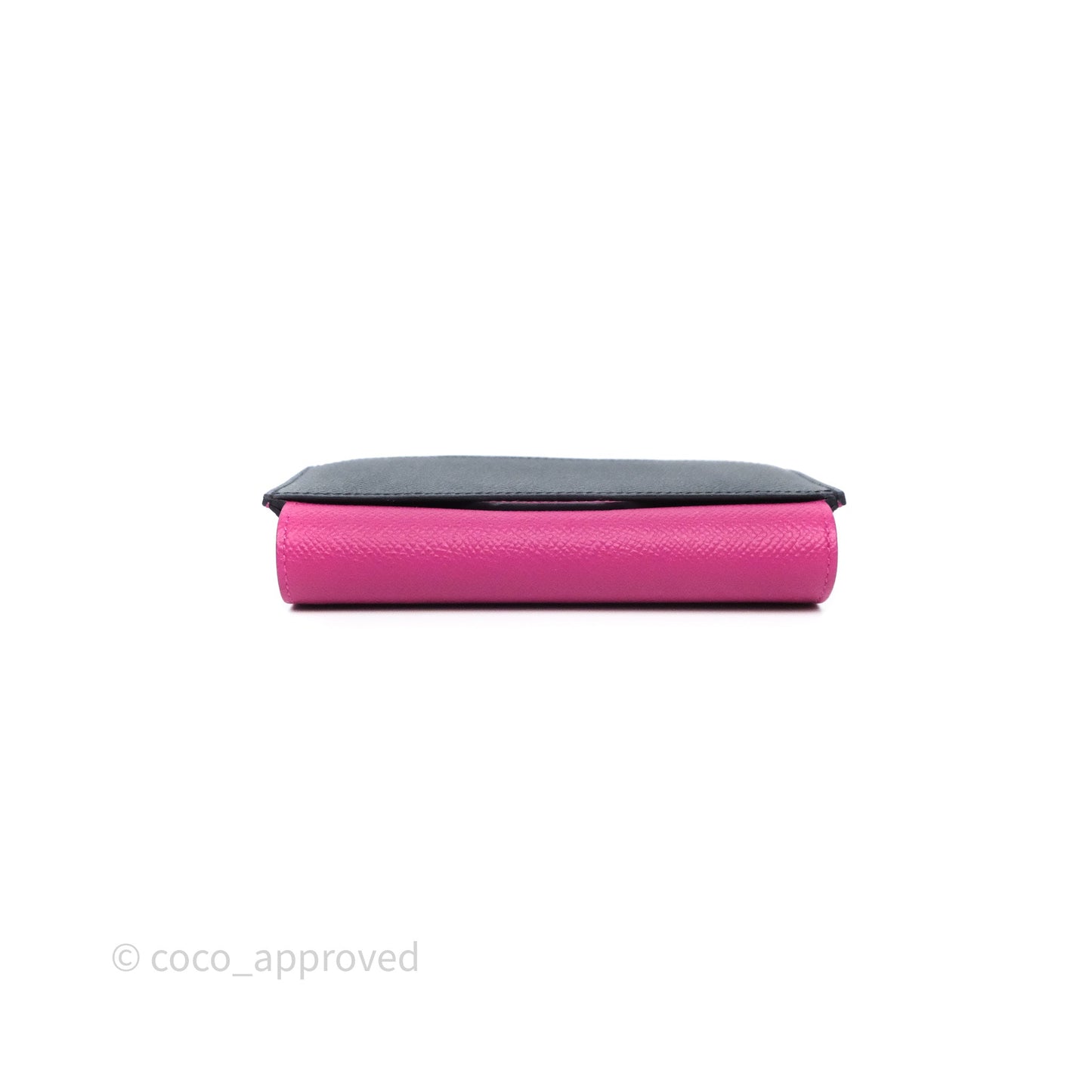 Hermès Passant Compact Wallet Epsom Purple