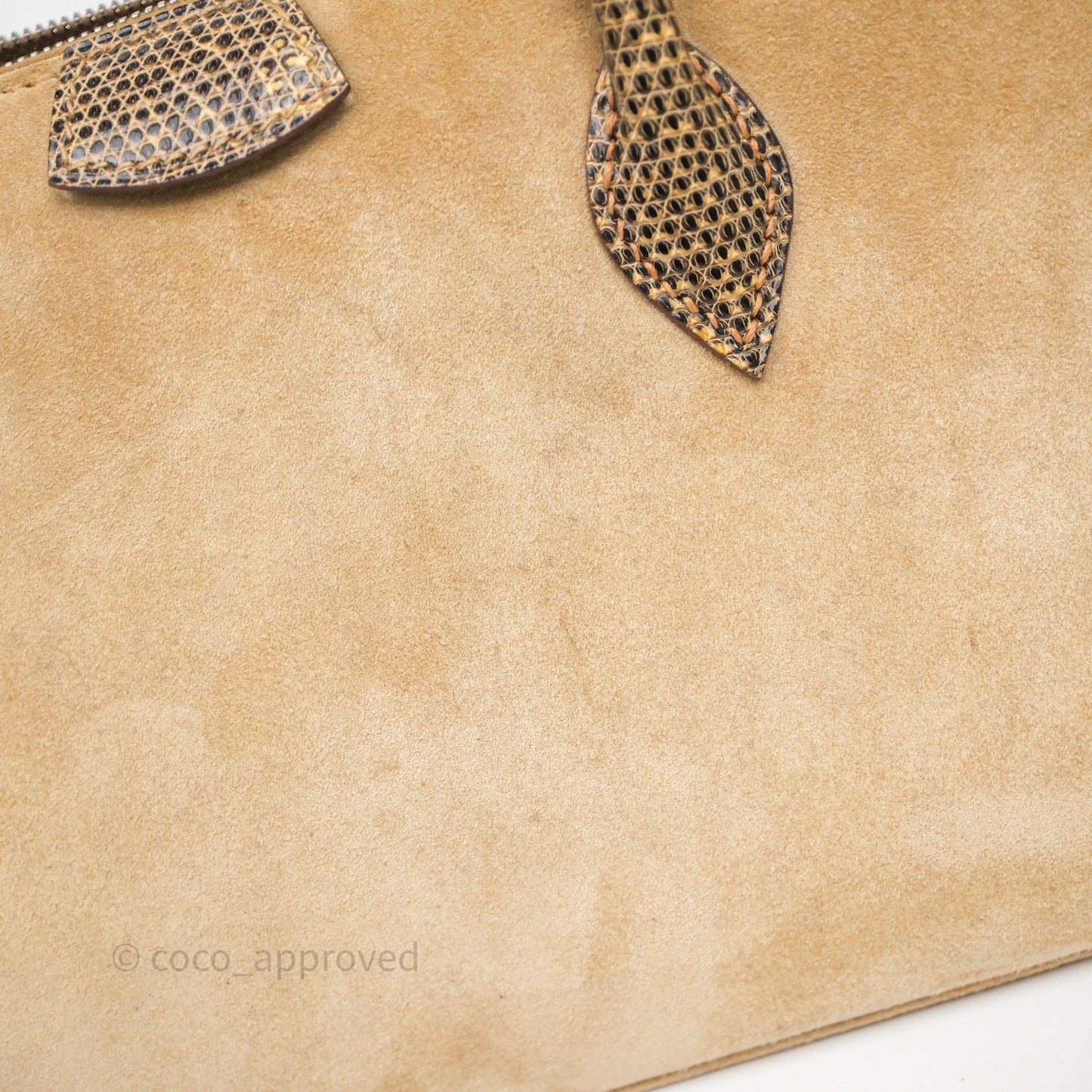 Hermès Beige Veau Doblis Salvator Lizard 27 Bombay Palladium Hardware