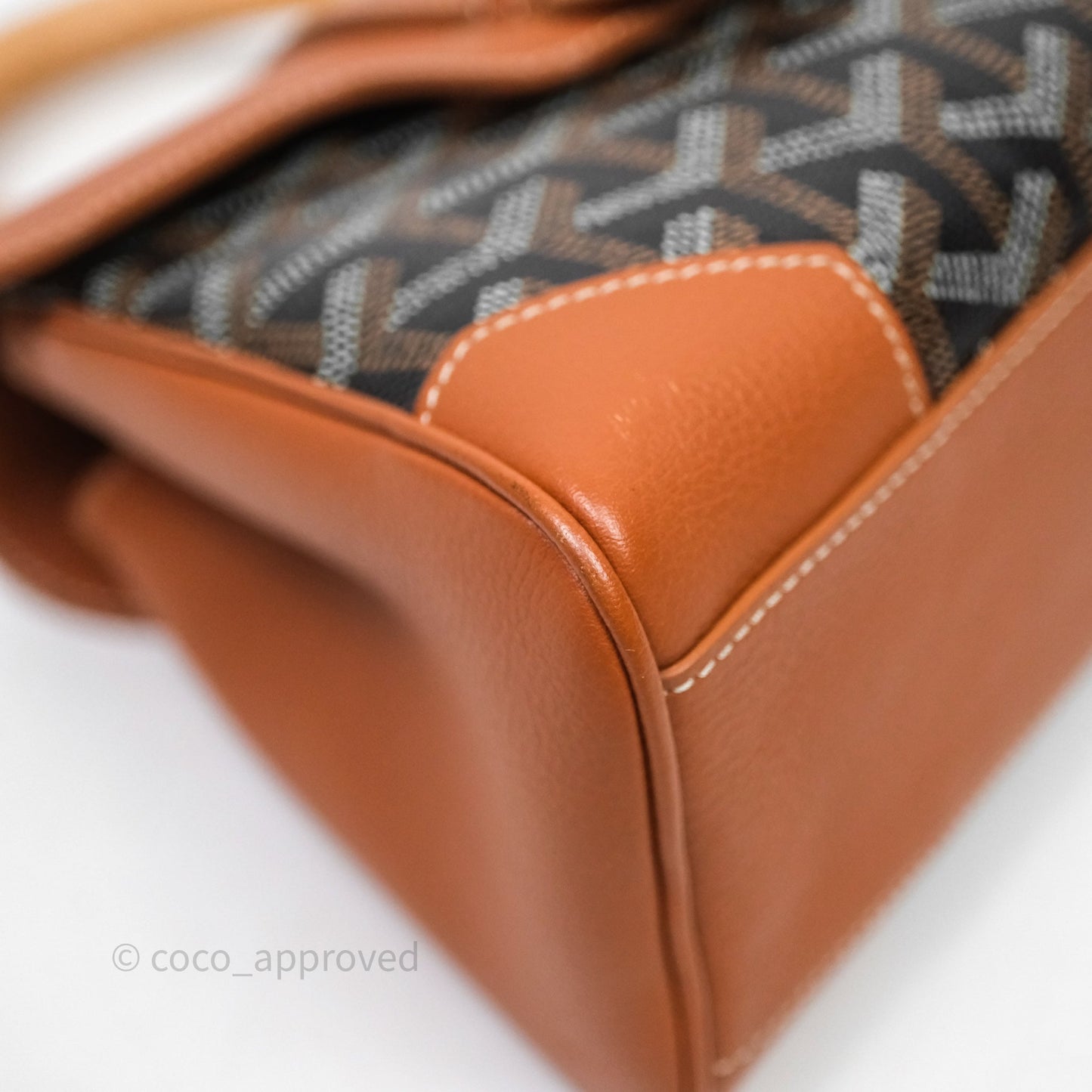 Goyard Saïgon Mini Bag Tan Goyardine Canvas/Chevroches Calfskin