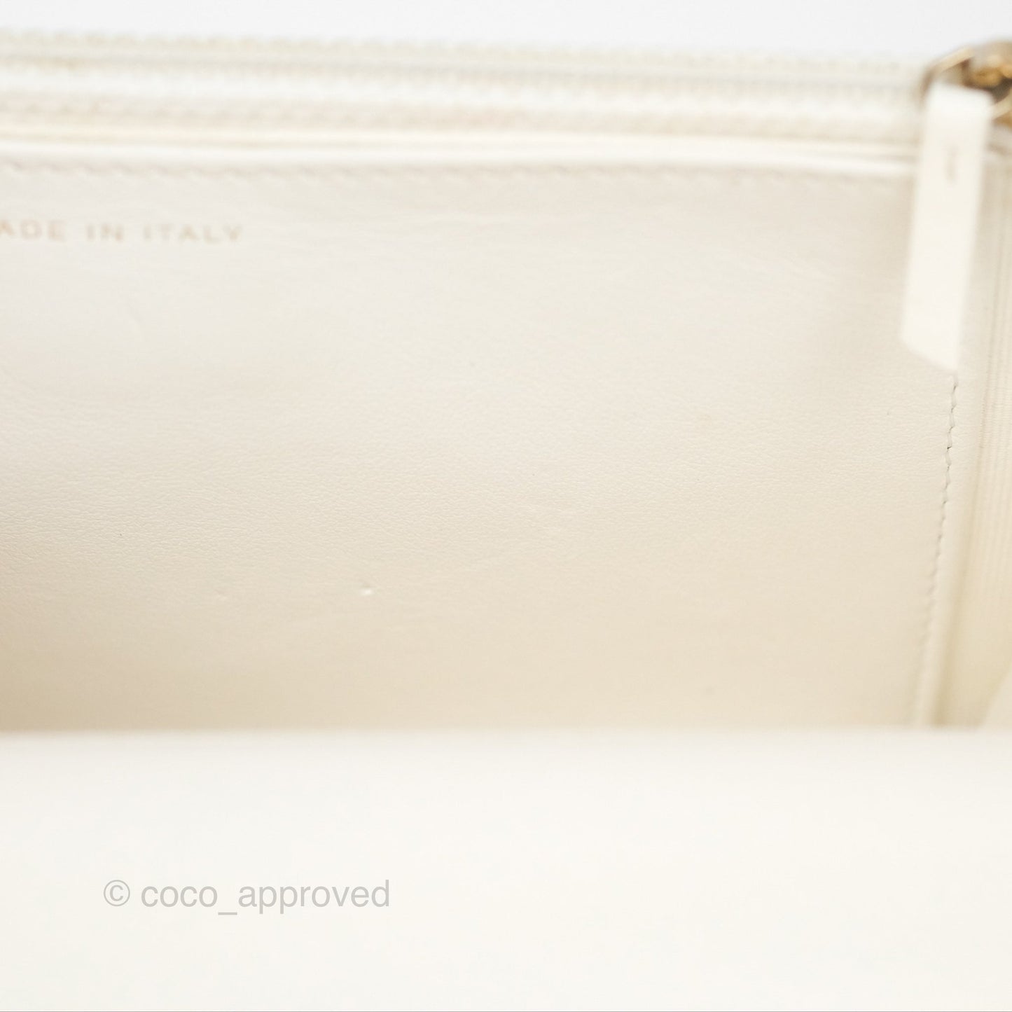 Chanel 19 Wallet on Chain WOC White Mixed Hardware