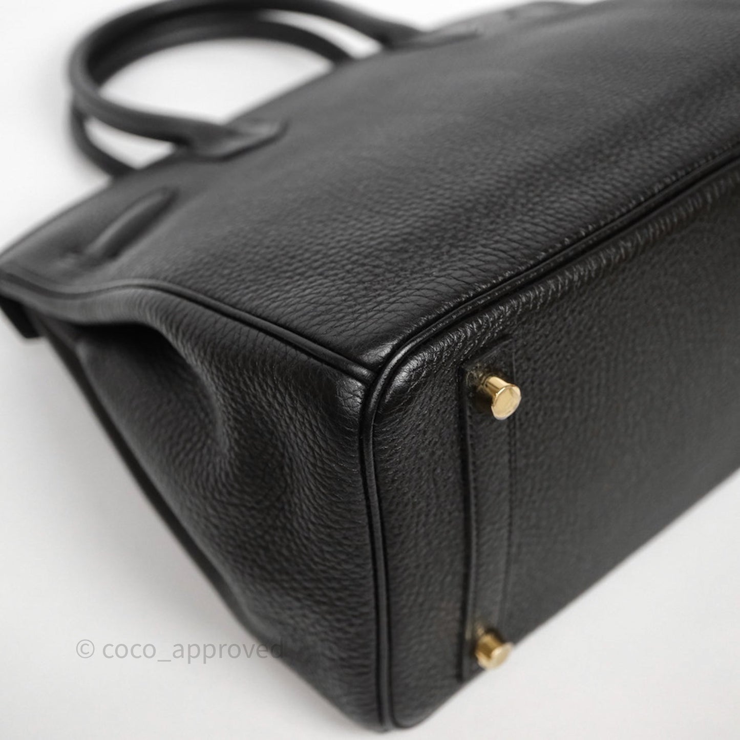 Hermès Birkin 30 Black Noir 89 Togo Gold Hardware