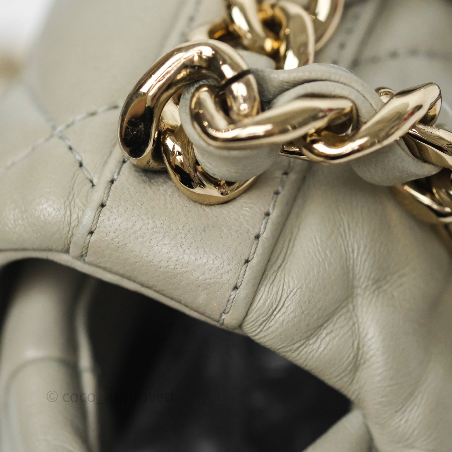 Chanel 19 Small Sage Grey Mixed Hardware
