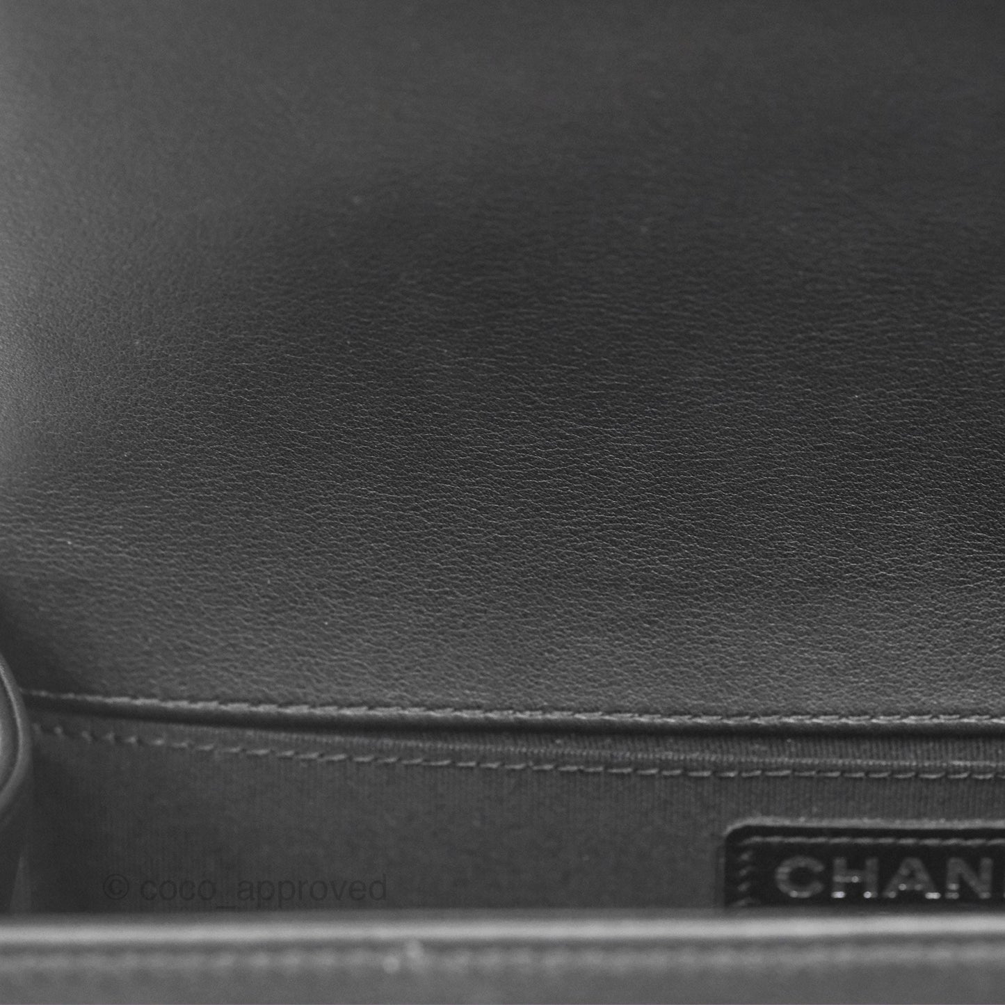 Chanel Medium Boy Quilted Black Lambskin Ruthenium Hardware