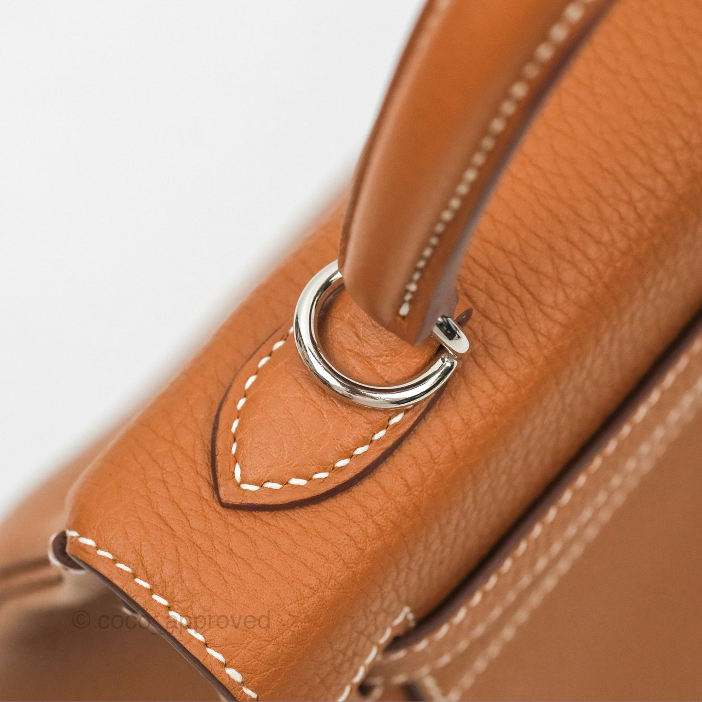 Hermès Retourne Kelly 25 Gold Togo Palladium Hardware