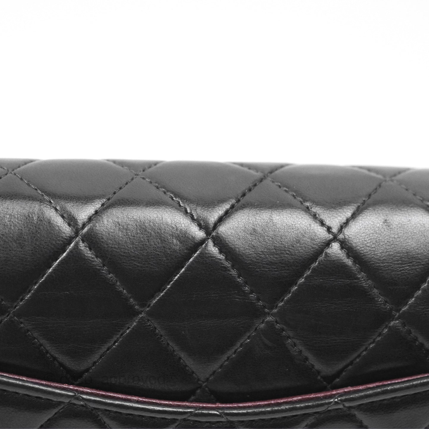 Chanel Vintage Small Classic Flap Black Lambskin Silver Hardware