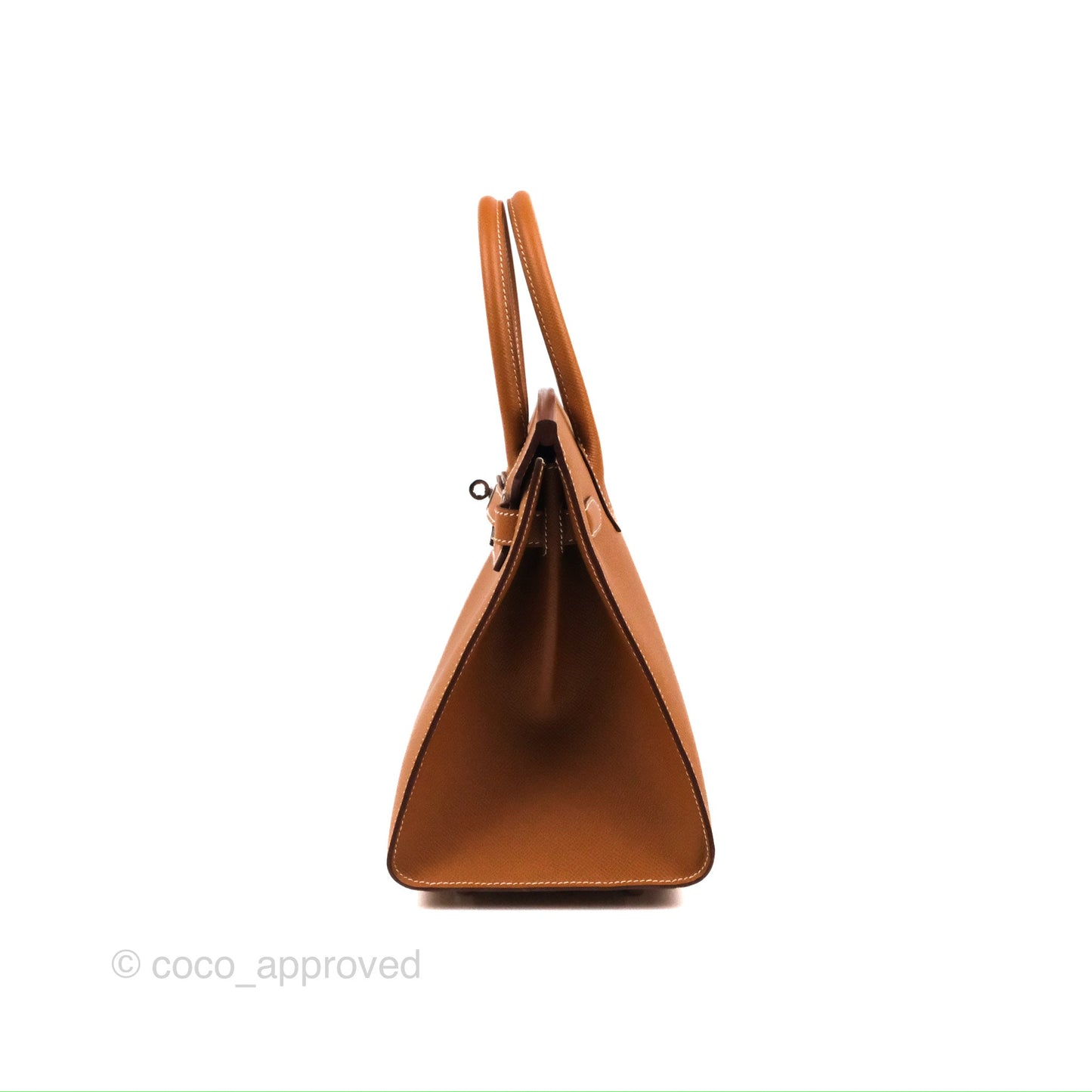 Hermès Birkin 30 Sellier Gold Epsom Palladium Hardware