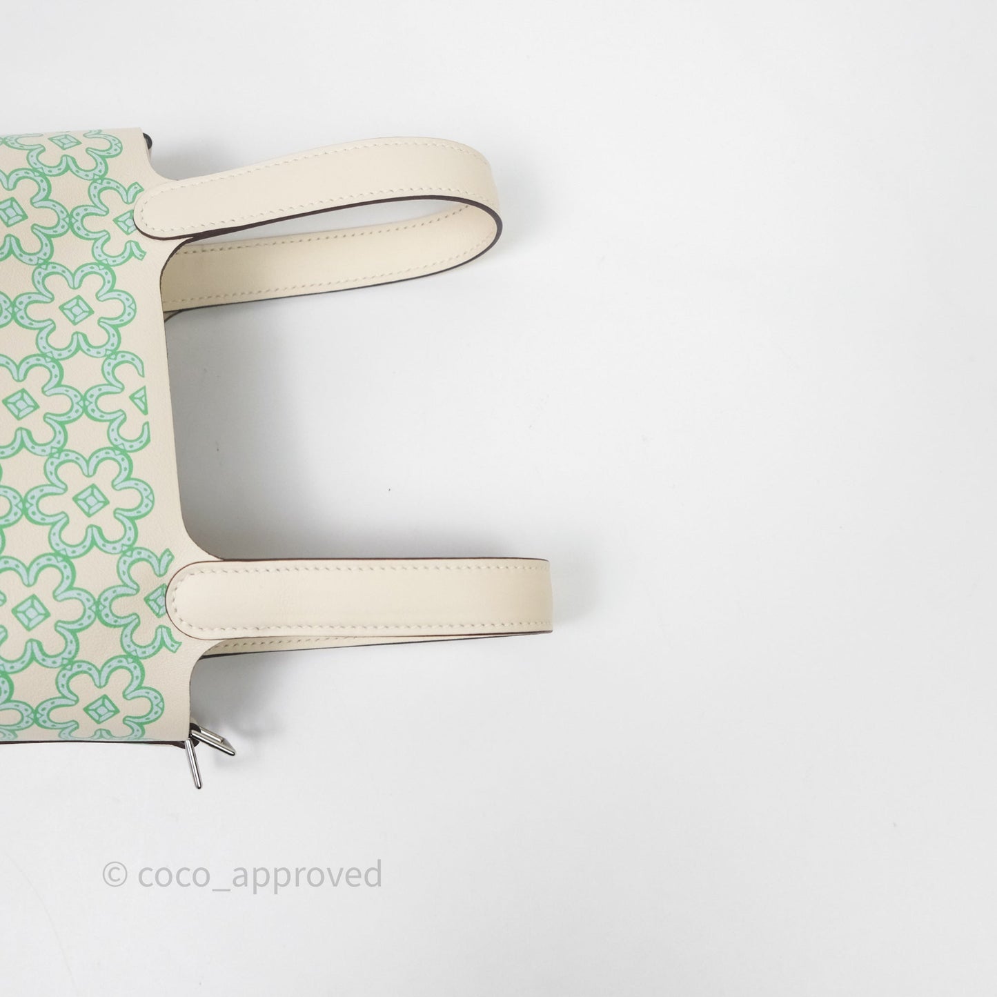 Hermès Micro Picotin 14 Lucky Daisy Nata I2 Vert Swift Palladium Hardware