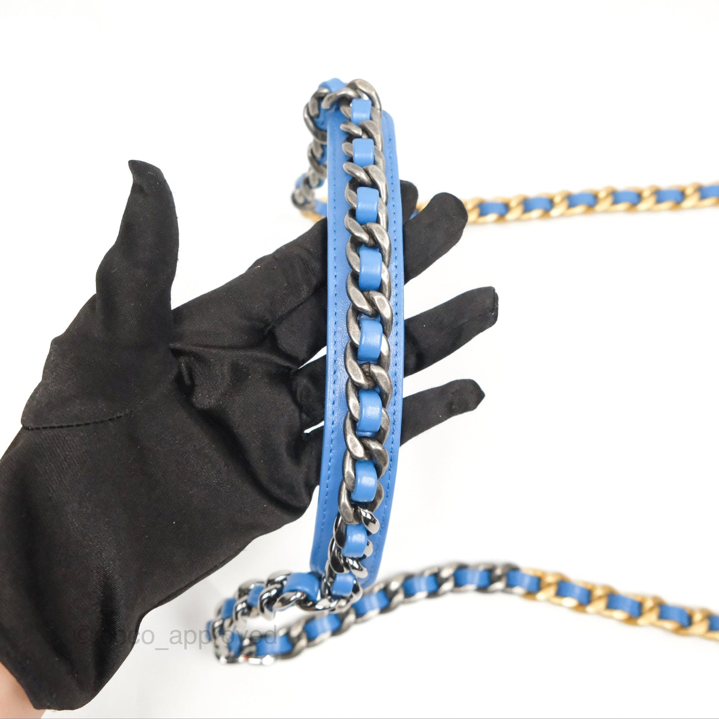 Chanel 19 Small Blue Mixed Hardware