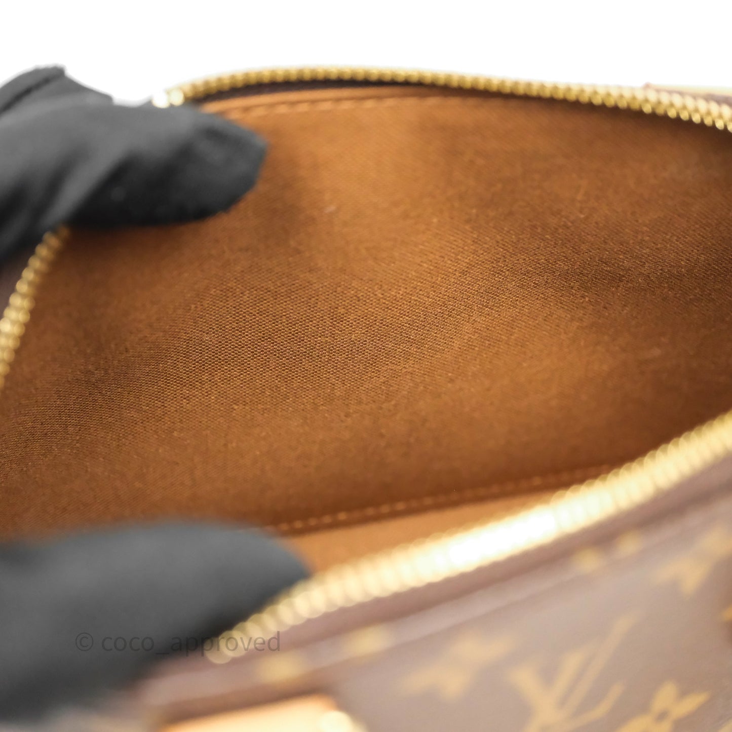 Louis Vuitton Monogram Alma BB Bag Gold Hardware