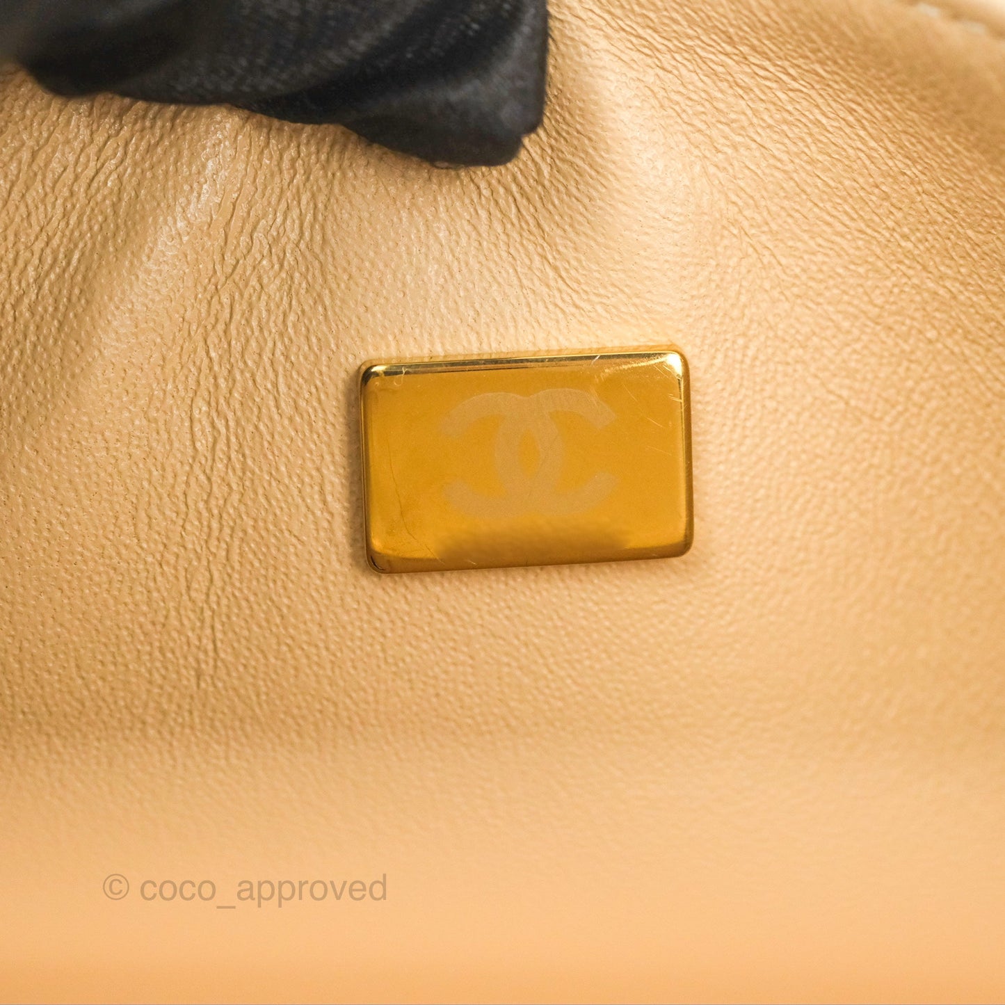 Chanel Small Quilted Classic Flap Beige Caviar Gold Hardware