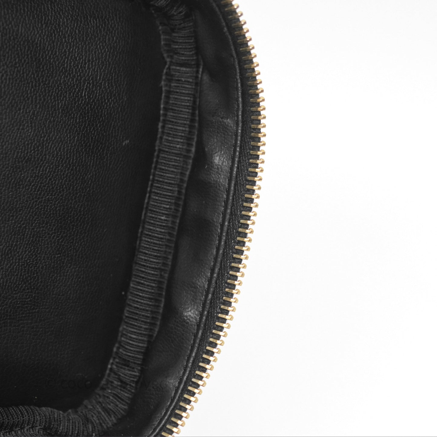 Chanel Vintage Vanity Case Black Caviar Gold Hardware