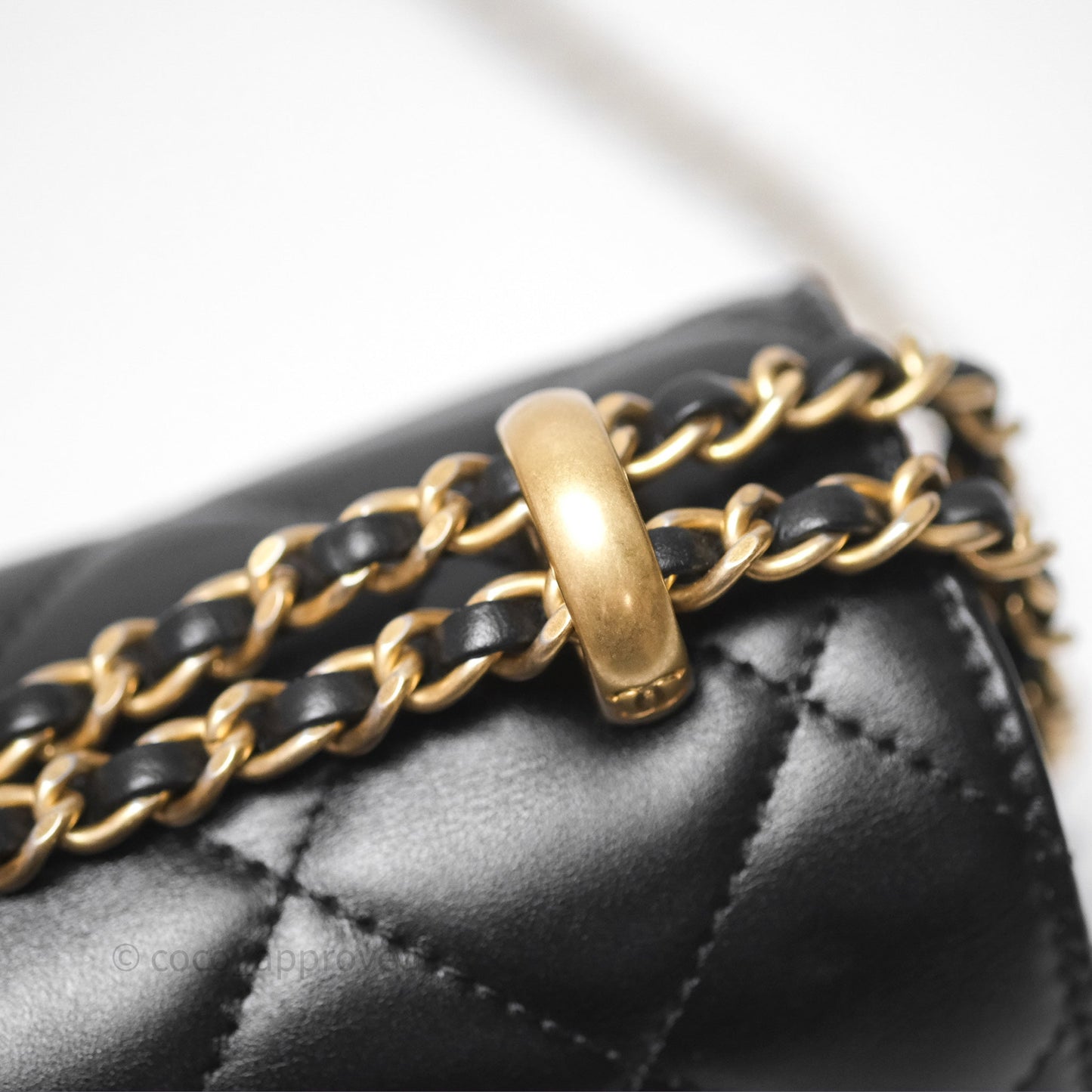Chanel Quilted Mini Perfect Fit Adjustable Black Calfskin Gold Hardware