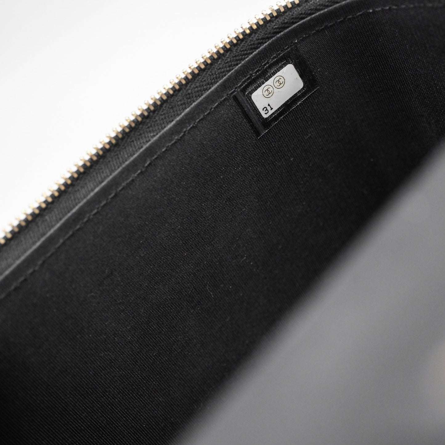 Chanel Top Handle Vanity Rectangular Black Lambskin Aged Gold Hardware