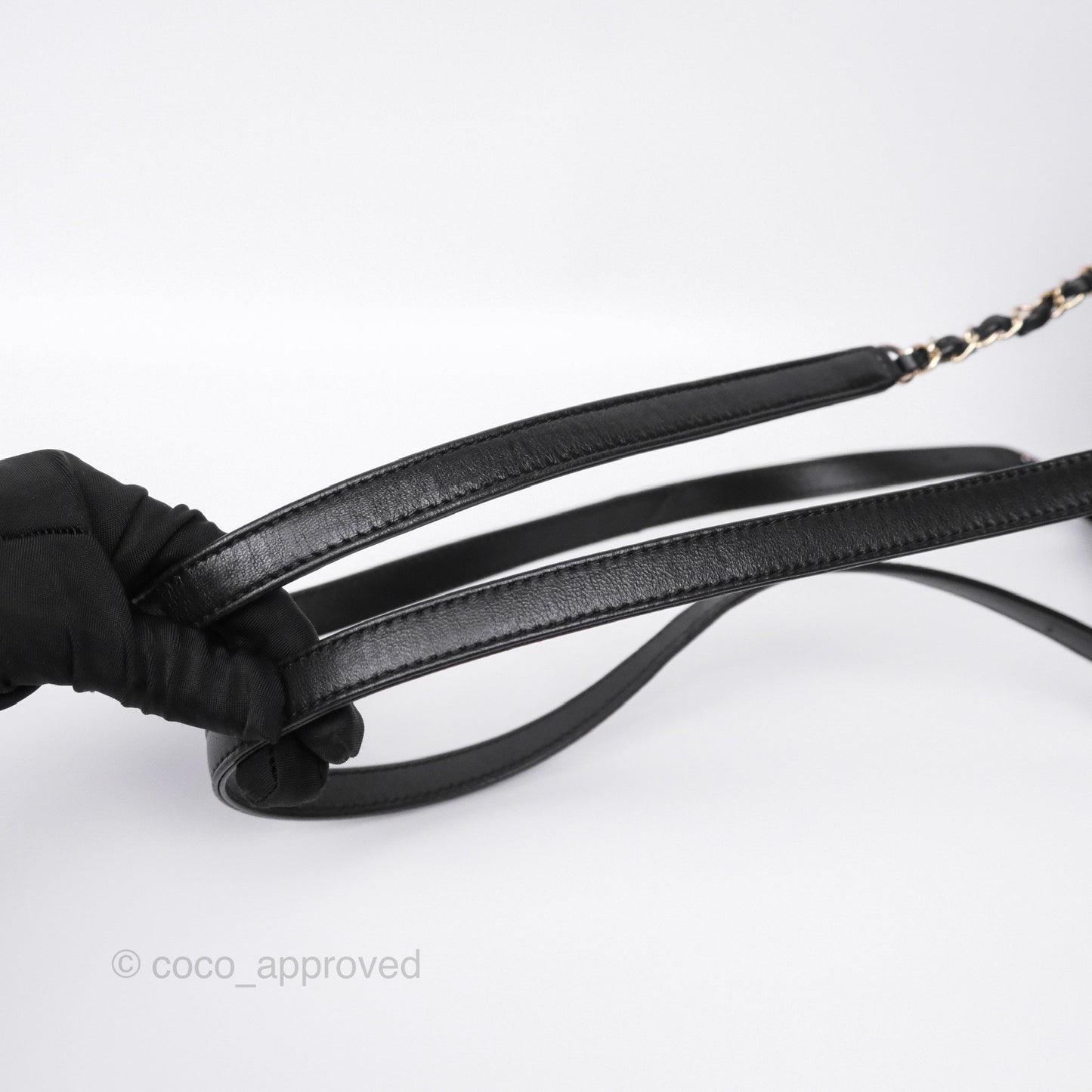 Chanel Small Duma Drawstring Backpack Black Lambskin Gold Hardware