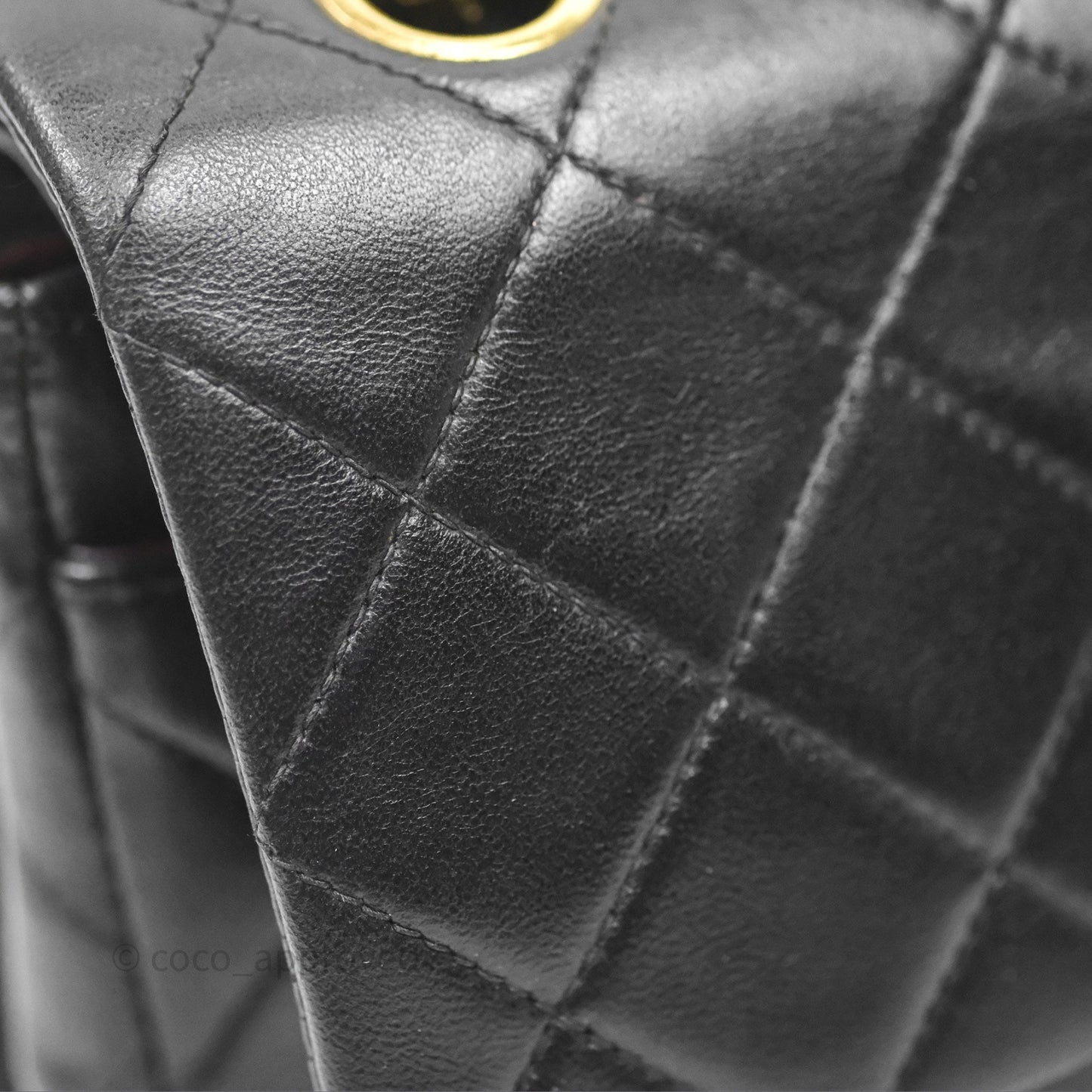 Chanel Classic Vintage Small Flap Black Lambskin 24K Gold Hardware