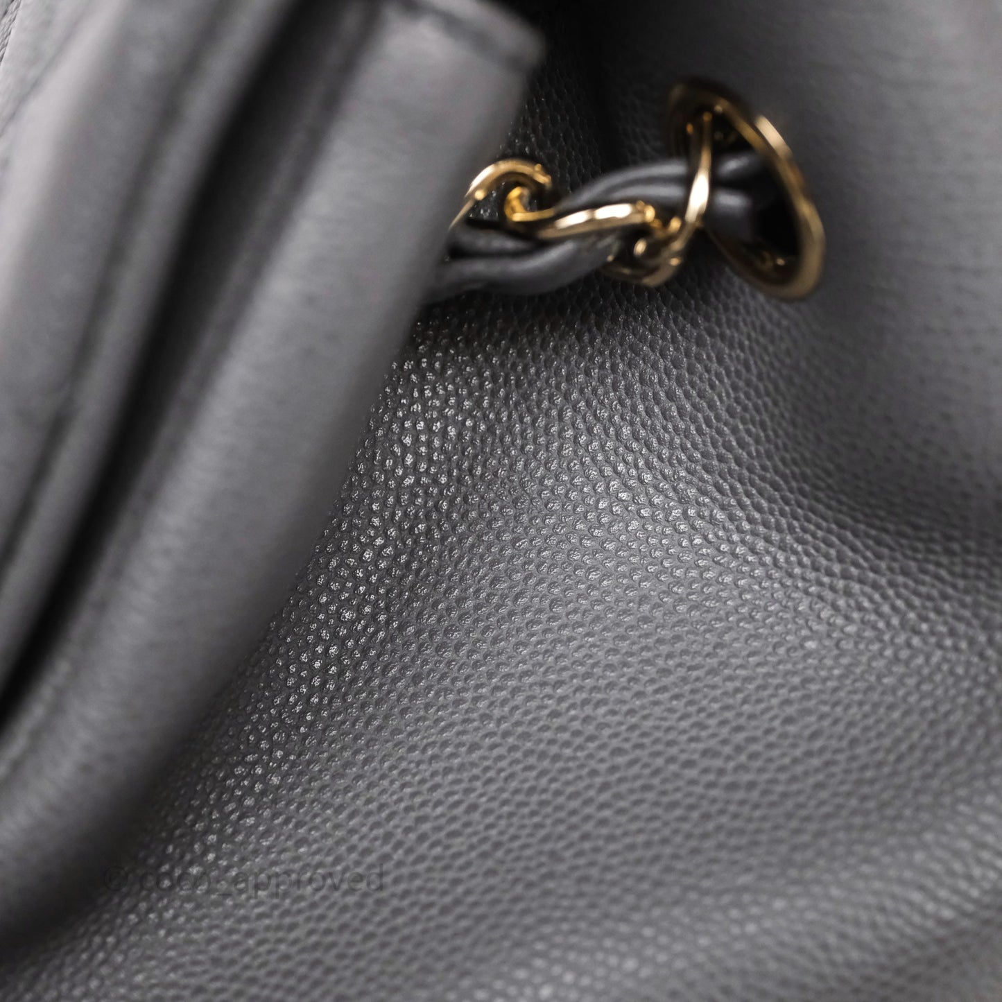 Chanel Small Duma Backpack Dark Grey Caviar Gold Hardware 23K