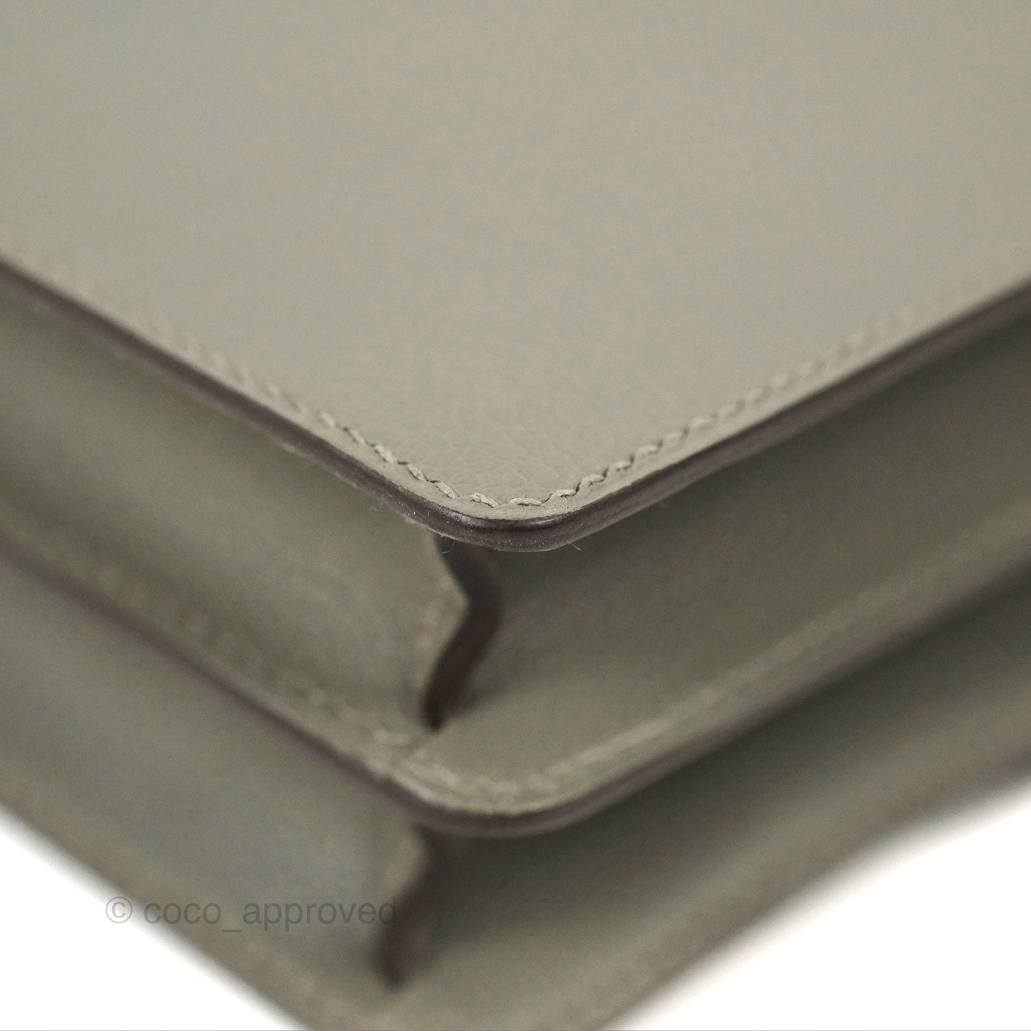 Hermès Roulis Mini 18 Gris Meyer 0L Evercolor Permabrass Hardware