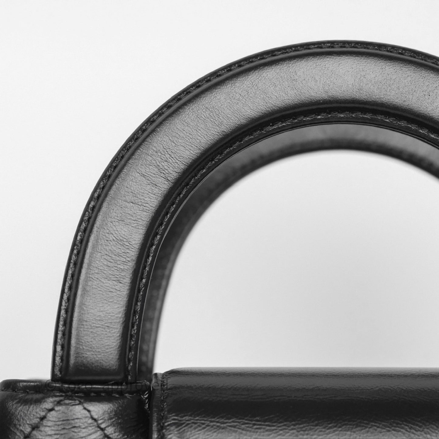 Chanel Kelly Bag Quilted Black Shiny Crumpled Calfskin Aged Gold Hardware