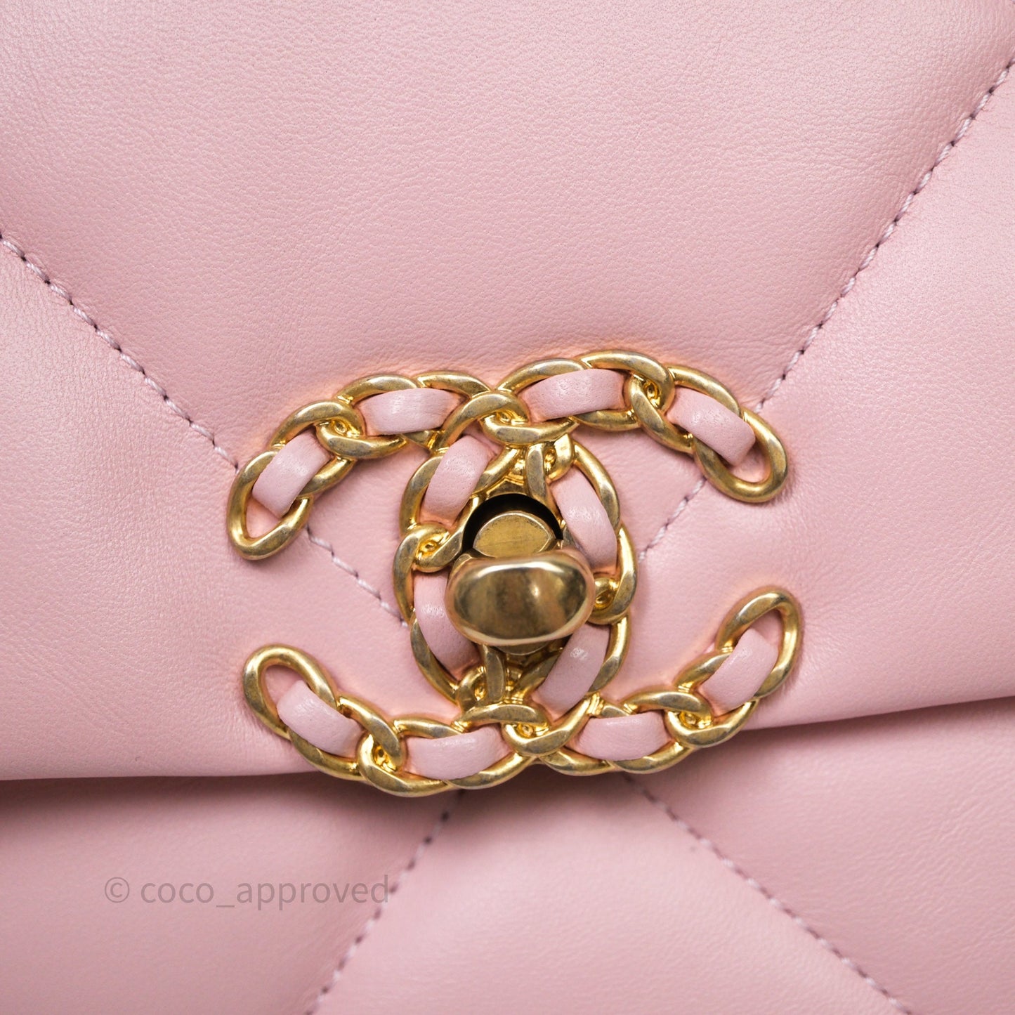 Chanel 19 Small Pink Lambskin Mixed Hardware