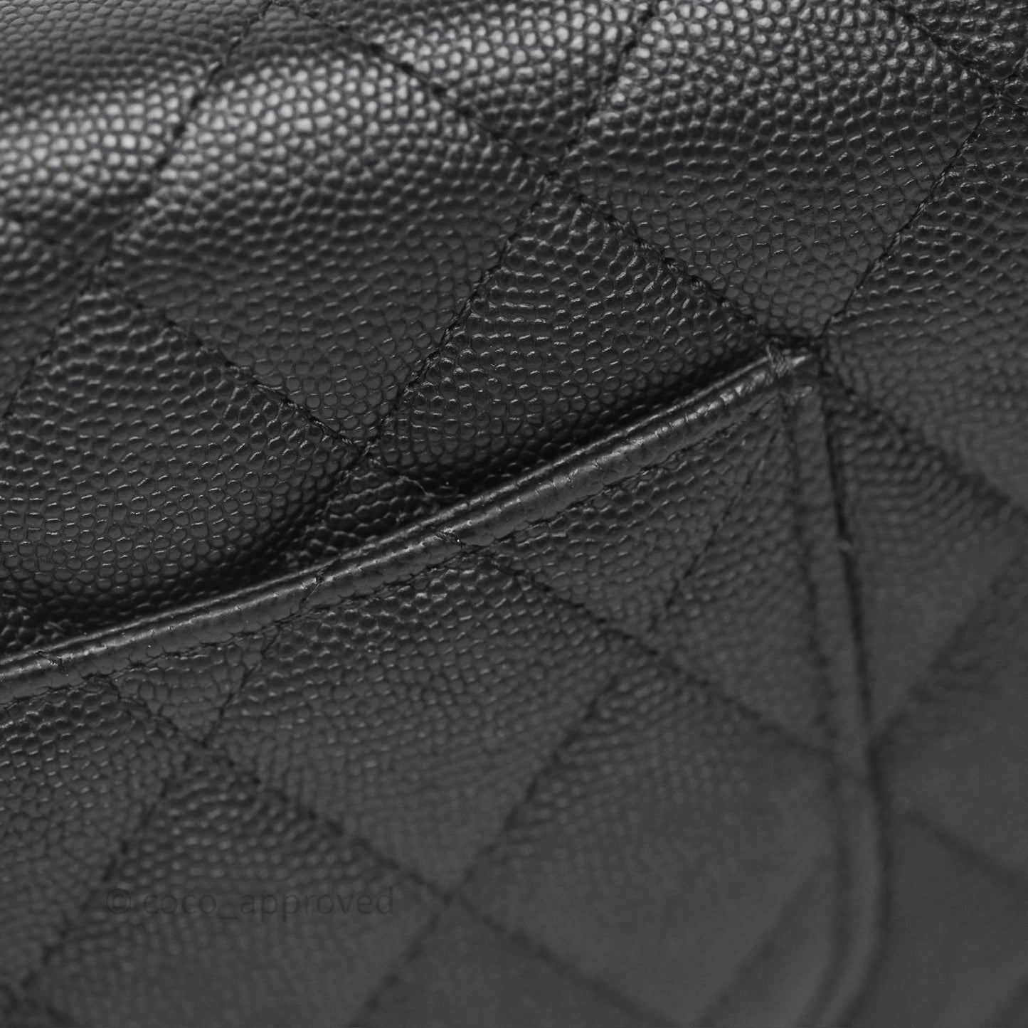 Chanel Wallet On Chain WOC Black Caviar Gold Hardware 23C